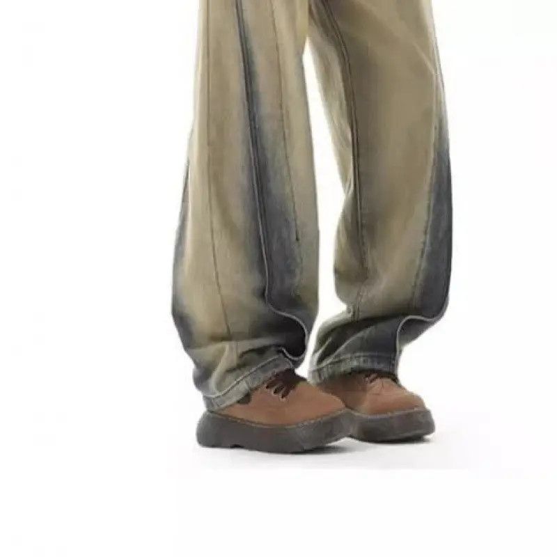 Japanese Brand × Jean Retro loose patchwork tie dye gradient jeans Size US 32 / EU 48 - 3 Thumbnail
