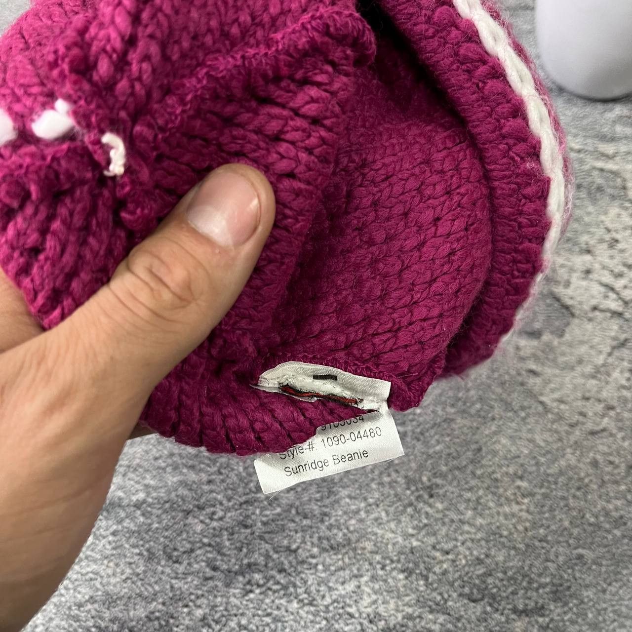 Mammut Vintage Mammut Pink Big Logo Winter Hat OneSize Size ONE SIZE - 2 Thumbnail