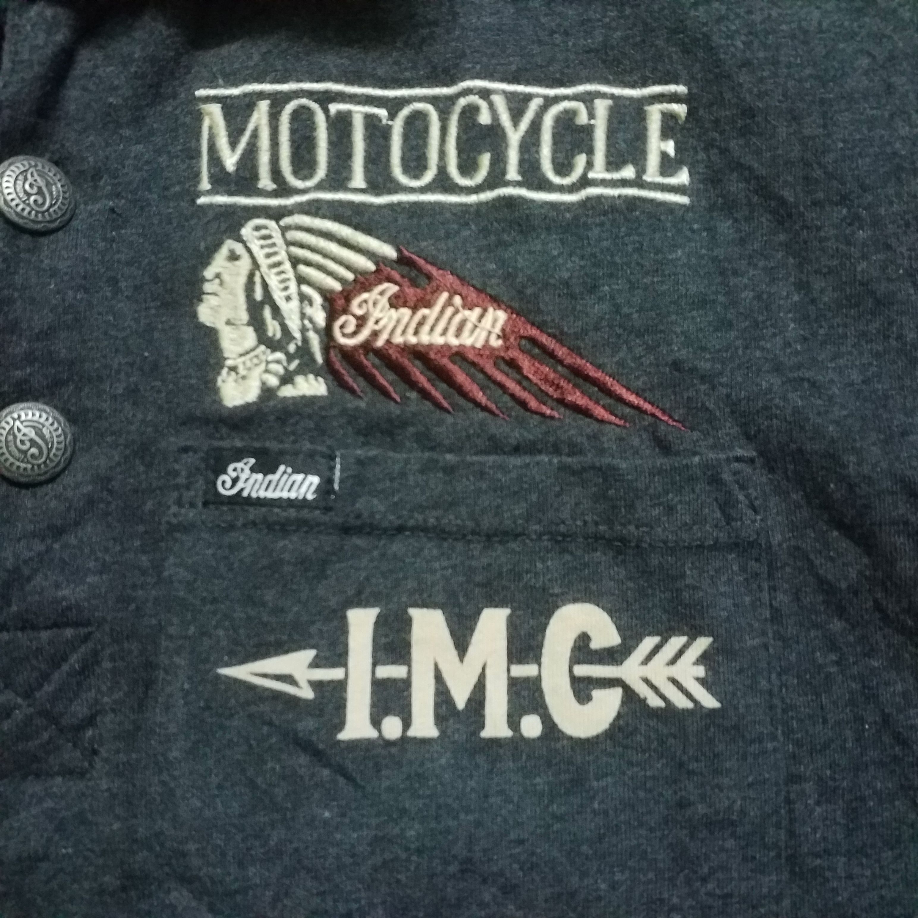 Japanese Brand Indian motorcycle polo shirt embroidery Size US M / EU 48-50 / 2 - 2 Thumbnail