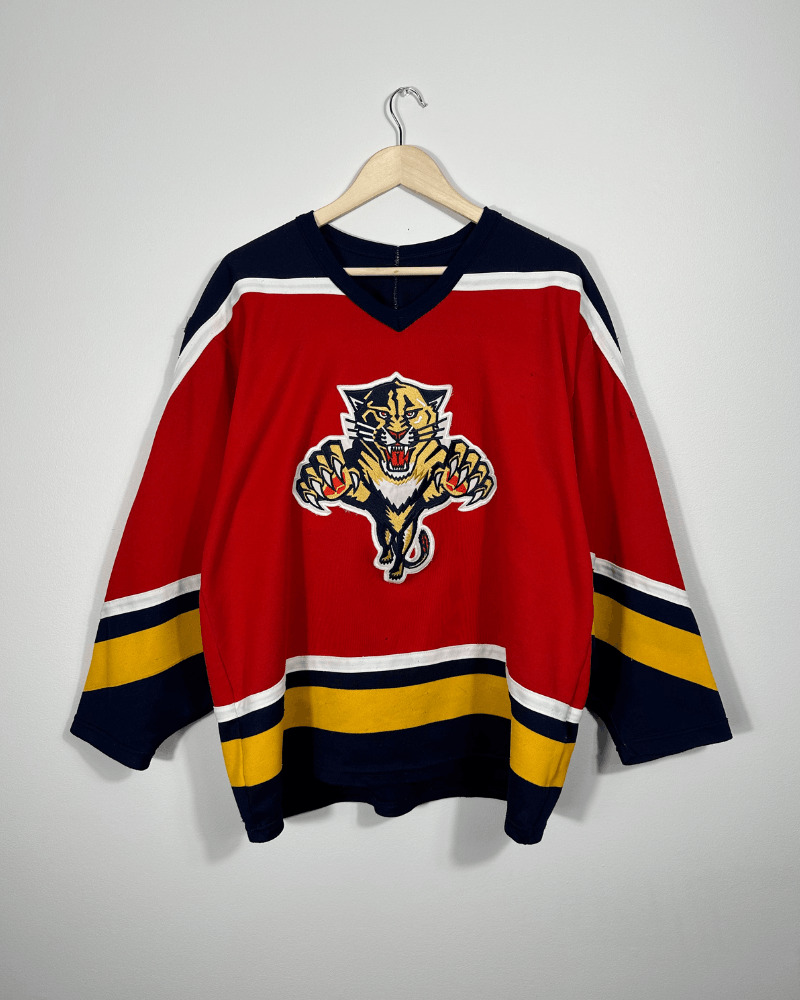 Vintage 90's Florida Panthers NHL Hockey CCM Jersey Size 