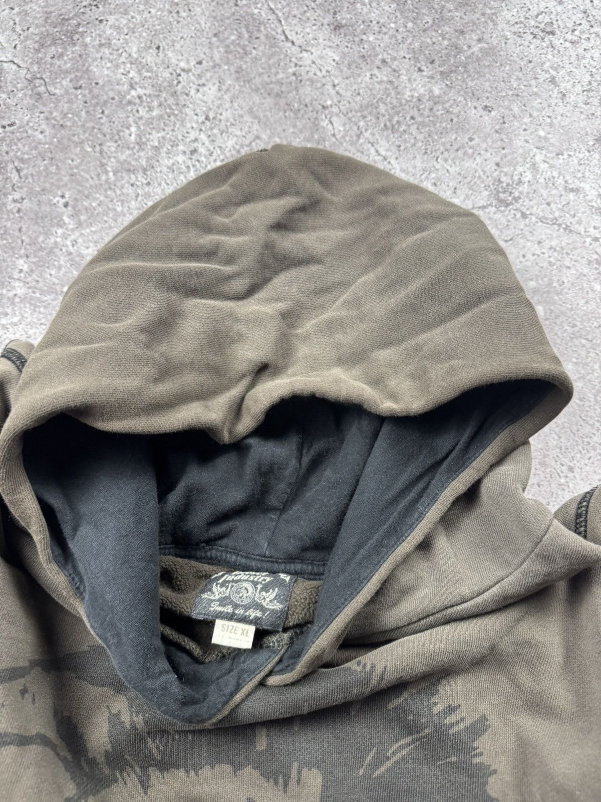 Diesel Vintage FADED DIESEL Distressed zip hoodie avangarde Japan Size US XL / EU 56 / 4 - 6 Thumbnail