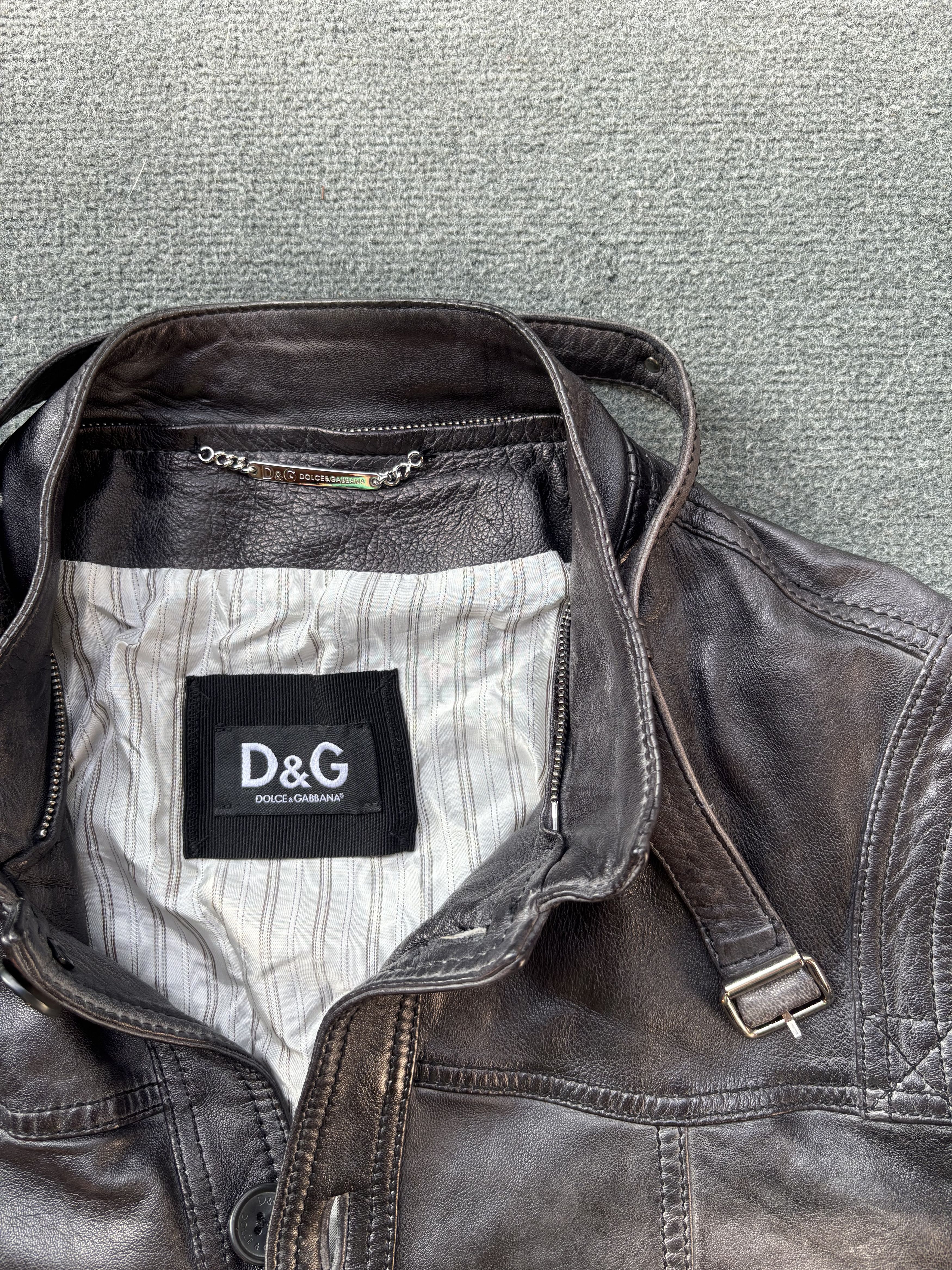 Dolce & Gabbana AW2007 Dolce & Gabbana Lamb Leather Jacket Size US M / EU 48-50 / 2 - 2 Thumbnail