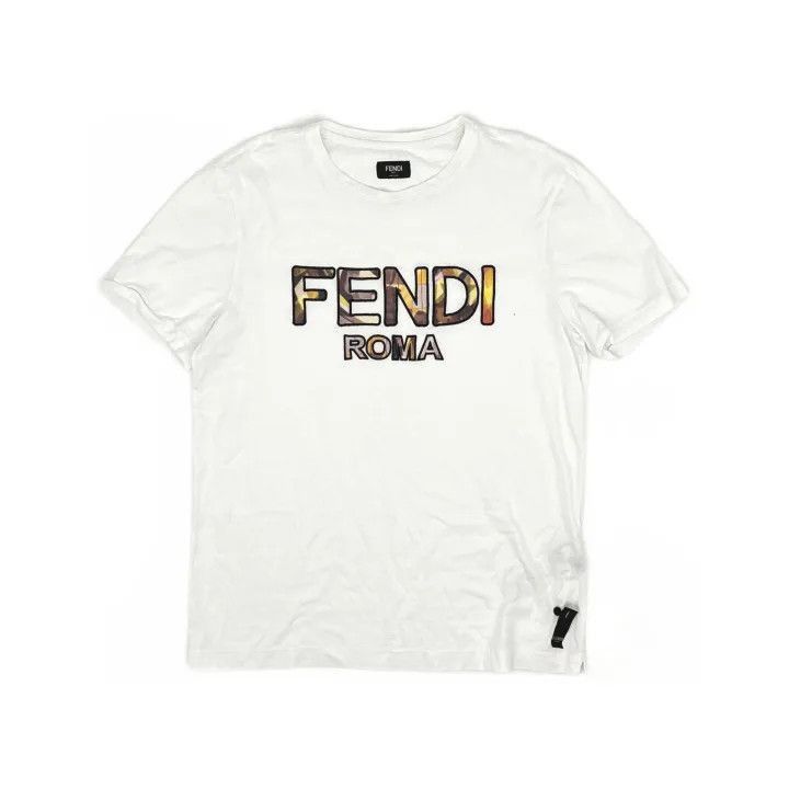 Fendi Fendi Men's Cotton Short Sleeve T-Shirt -2507 Size US M / EU 48-50 / 2 - 1 Thumbnail