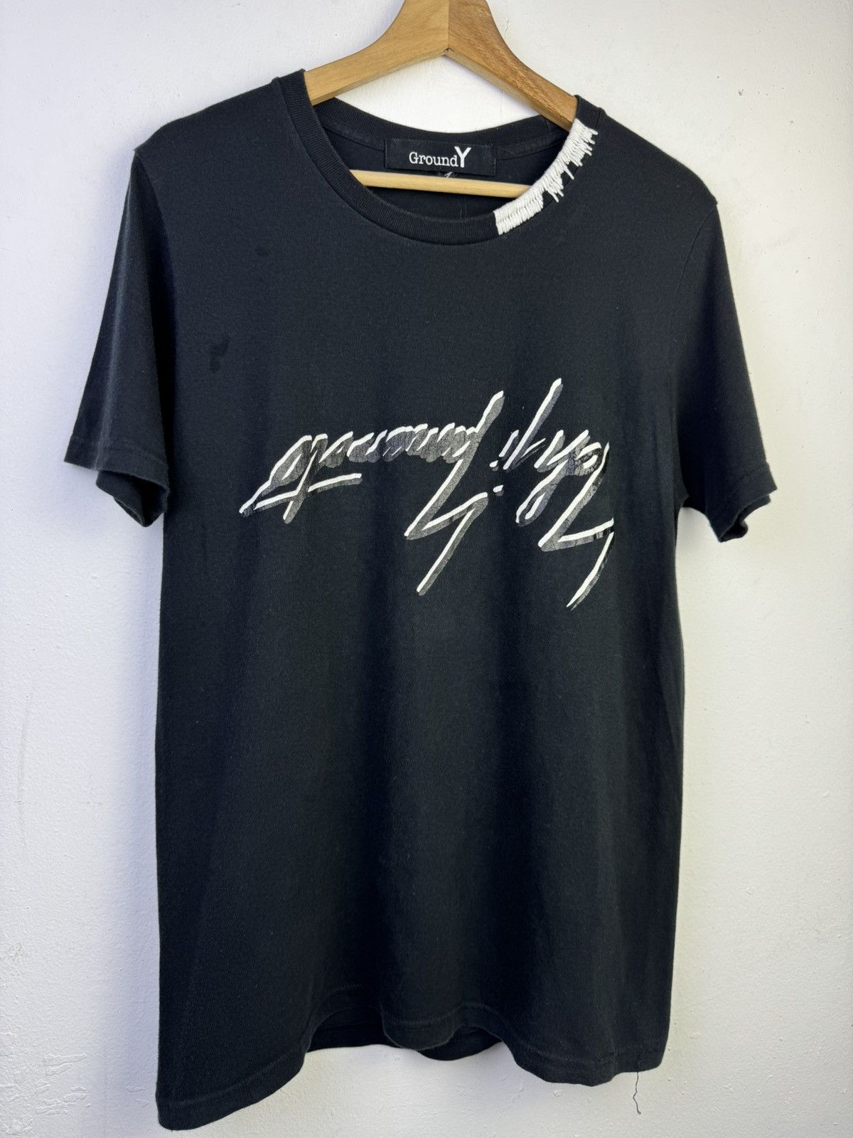 Ground Y Yohji Yamamoto Ground Y Spellout Tee Size US M / EU 48-50 / 2 - 2 Thumbnail
