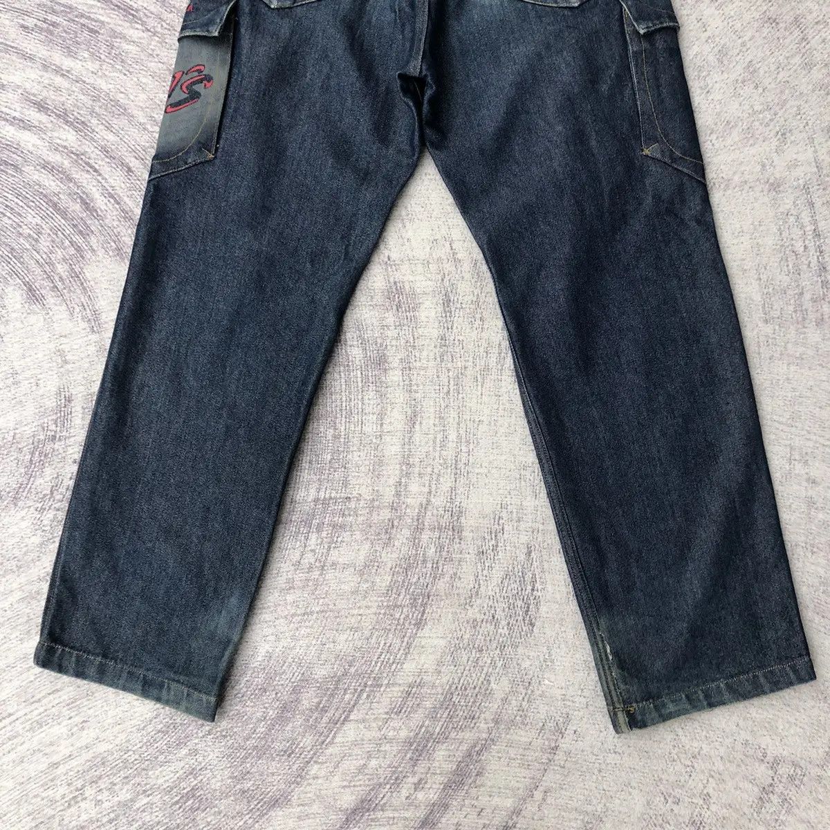 PJ's Japanese Surfwear Hip Hop Jeans Cargo Shiny Pants