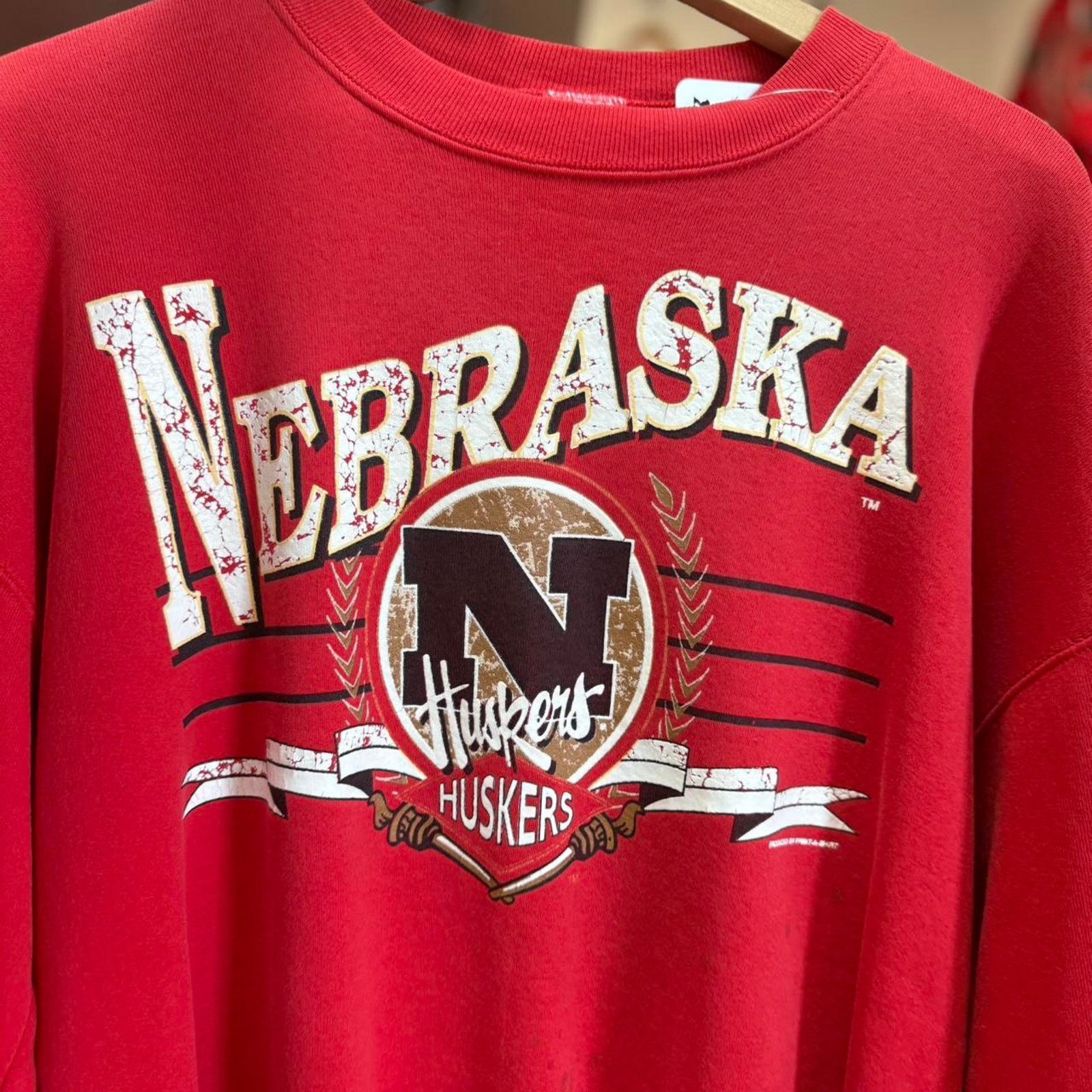 Vintage Vintage 90s Nebraska Huskers Crewneck Size US L / EU 52-54 / 3 - 3 Thumbnail