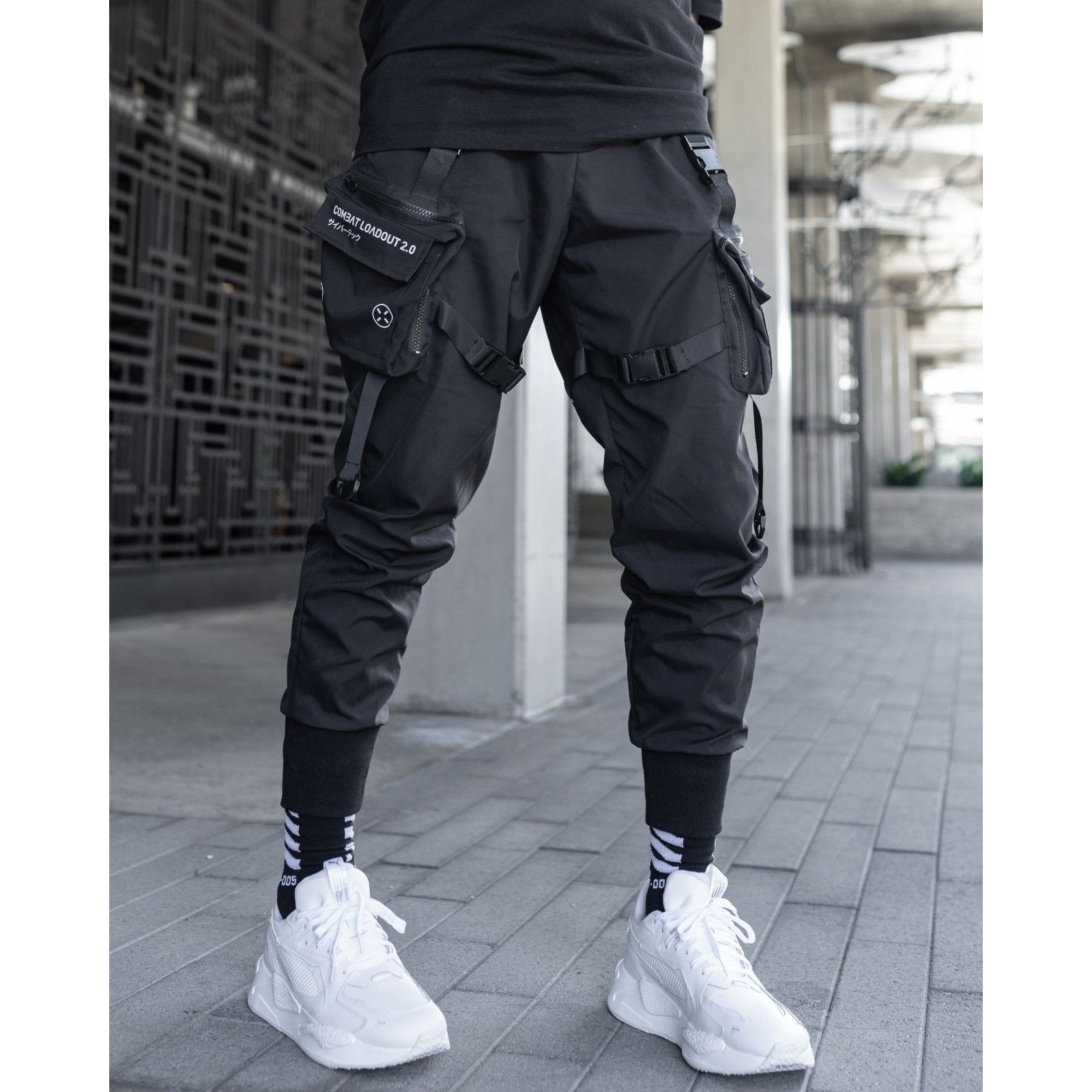 Other Fabric of the Universe Black 10F Cargo Pants - (C8) Size L Size US 32 / EU 48 - 3 Thumbnail