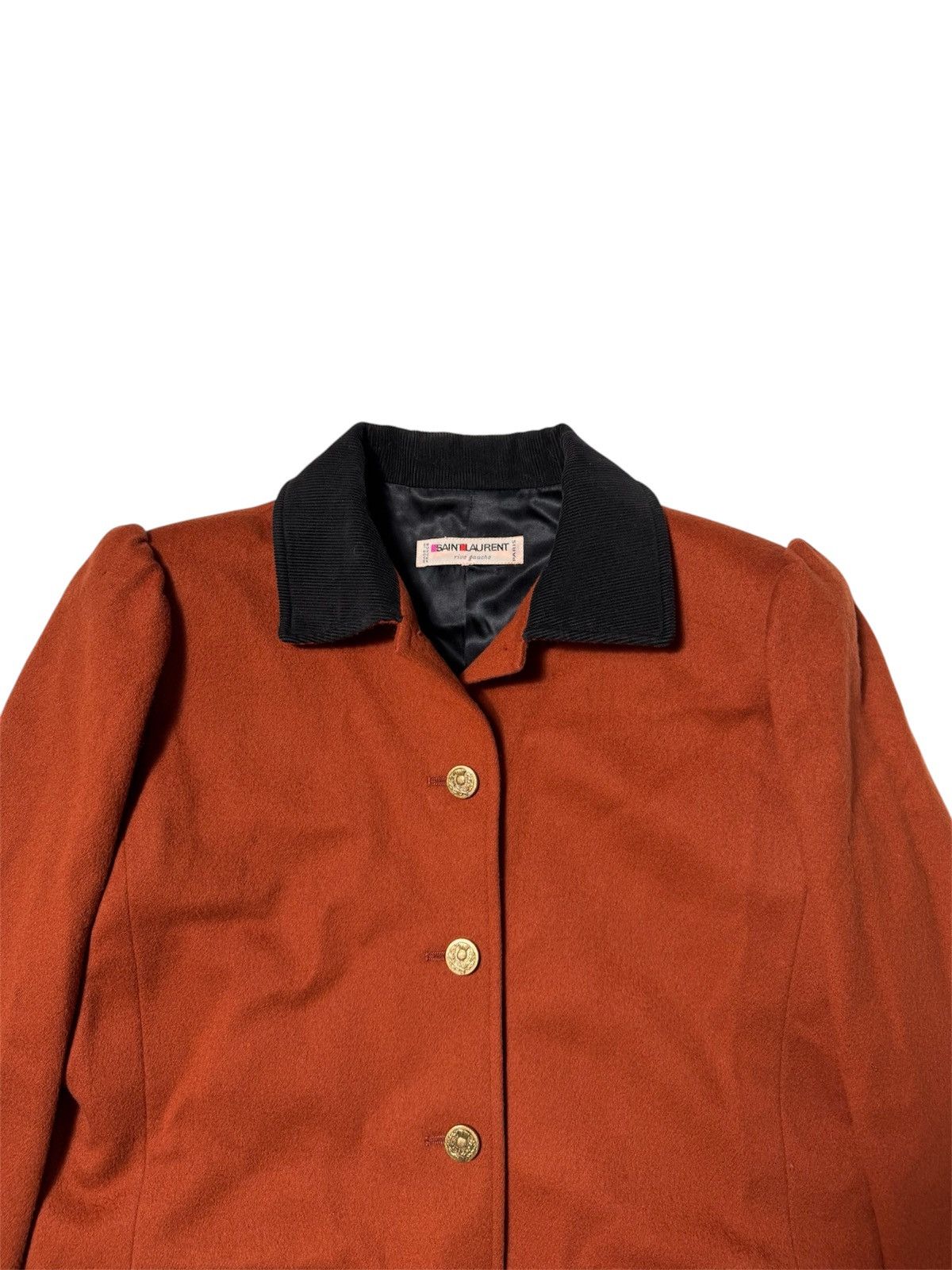 Saint Laurent Paris Vintage Saint Laurent Rive Gauche Wool Blazer Size M / US 6-8 / IT 42-44 - 4 Thumbnail