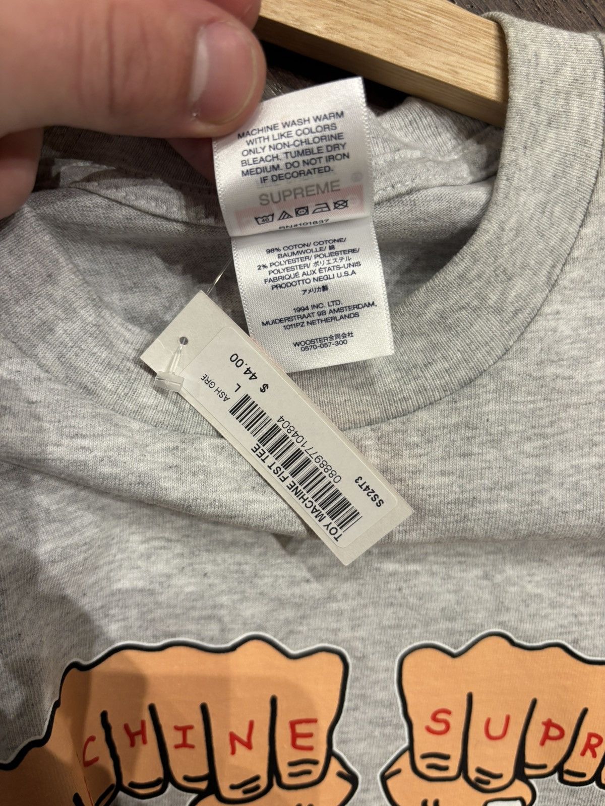 Supreme Supreme Knuckles Tee Size US L / EU 52-54 / 3 - 5 Thumbnail