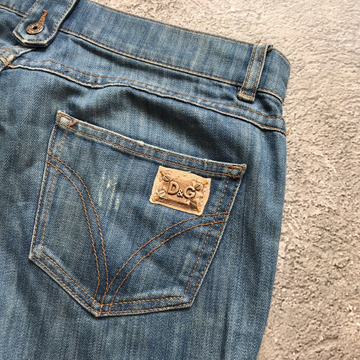 Vintage Vintage 90s Dolce Gabbana Distressed Baggy Jeans Grunge 26 Size 26" / US 2 / IT 38 - 8 Thumbnail