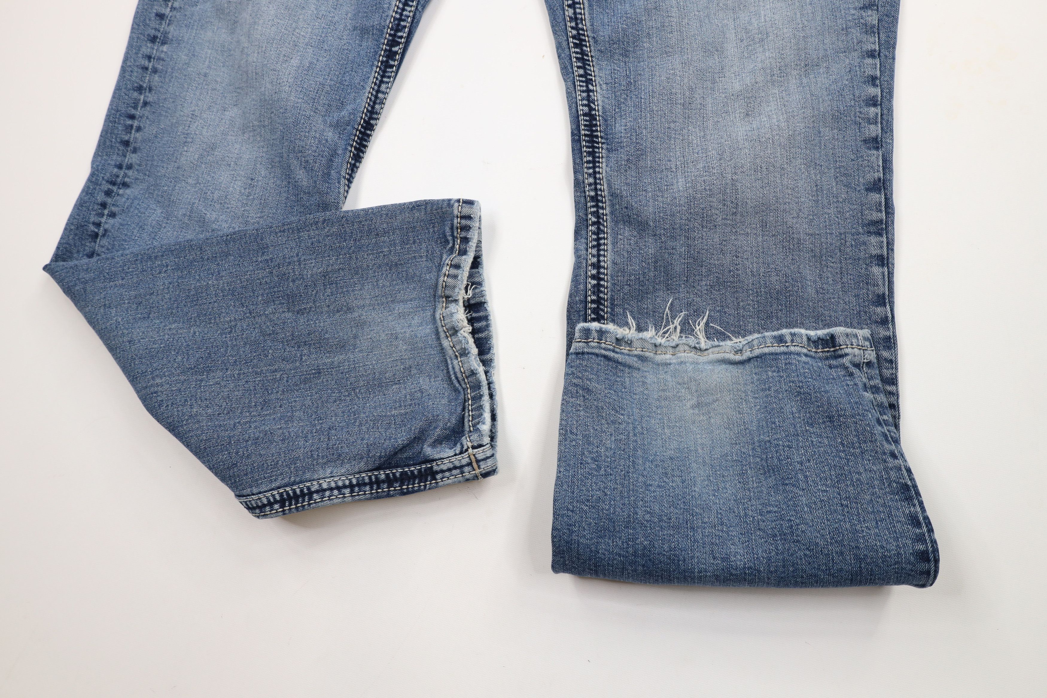 BKE × Vintage Buckle BKE Thick Stitch Tyler Straight Leg Denim Jeans AS IS Size US 36 / EU 52 - 5 Thumbnail