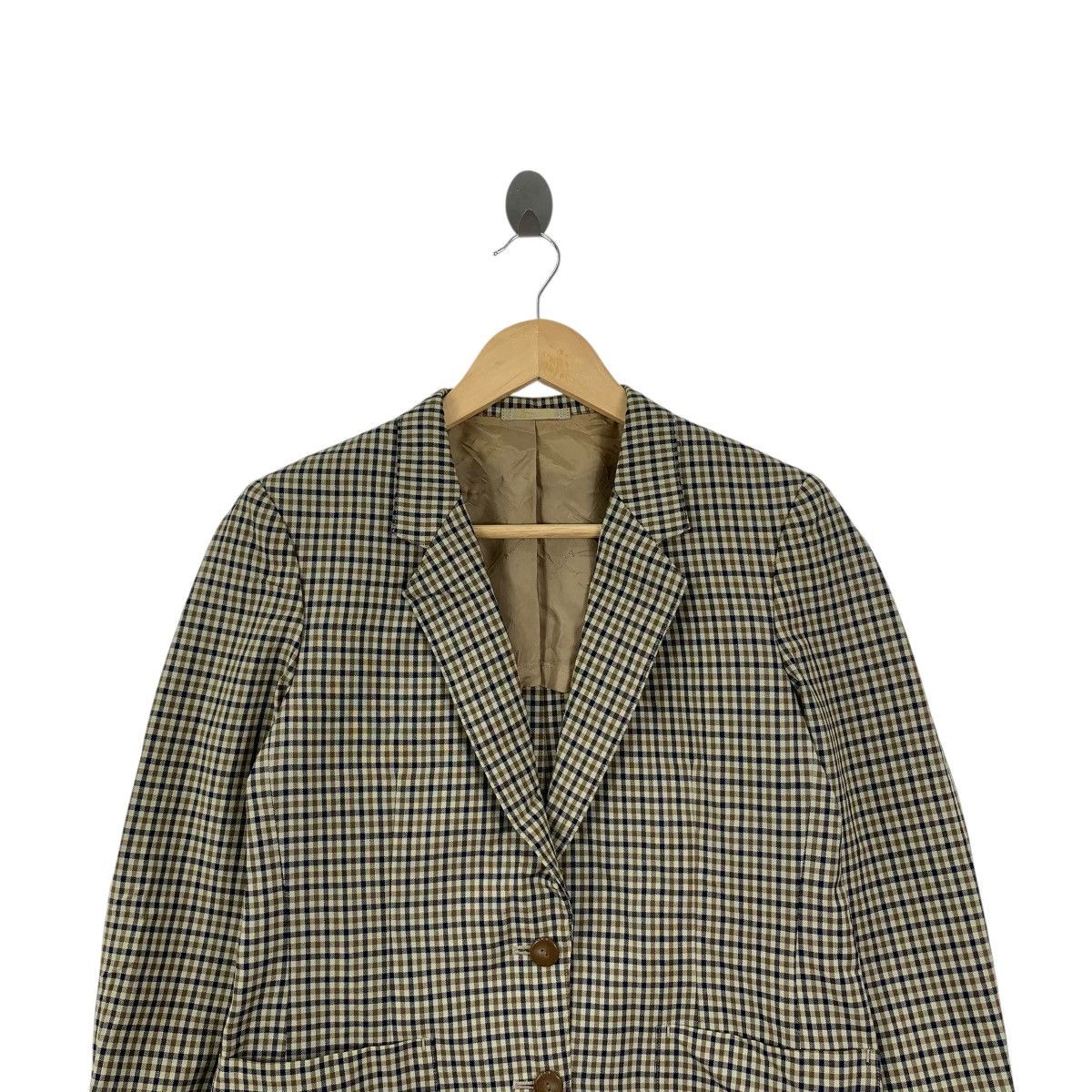Aquascutum Vintage AQUASCUTUM LONDON Nova Checks Pattern Blazer Jacket Size S / US 4 / IT 40 - 2 Thumbnail
