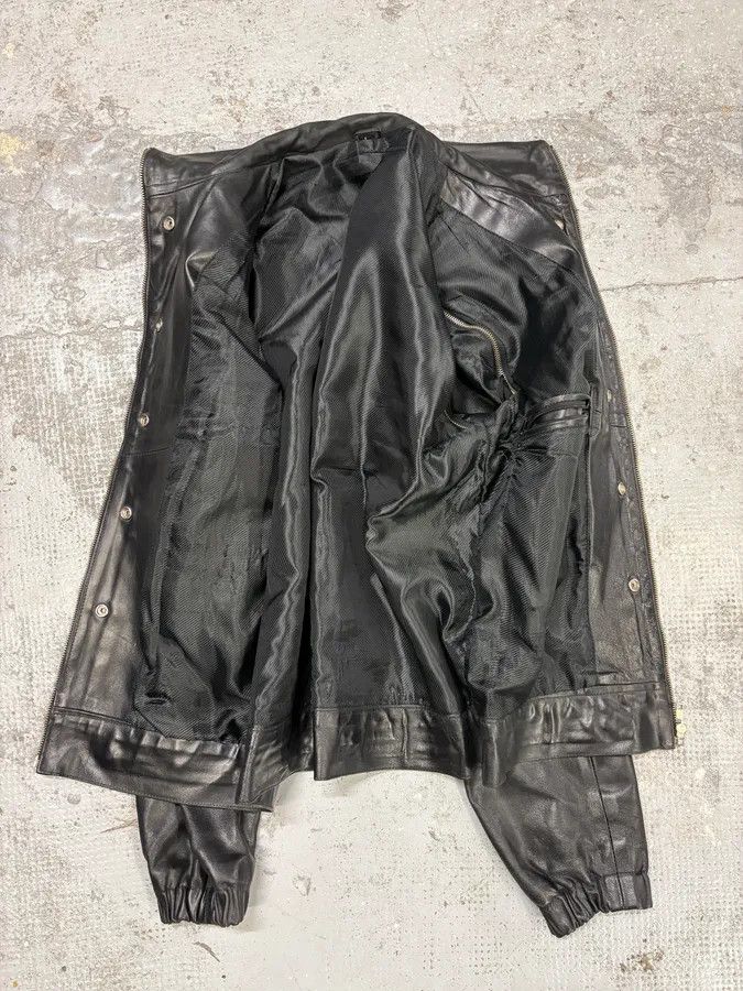 Vintage 2000s Archive Multi Zips with Detachable Arms Black Biker Jacket Size US M / EU 48-50 / 2 - 8 Thumbnail