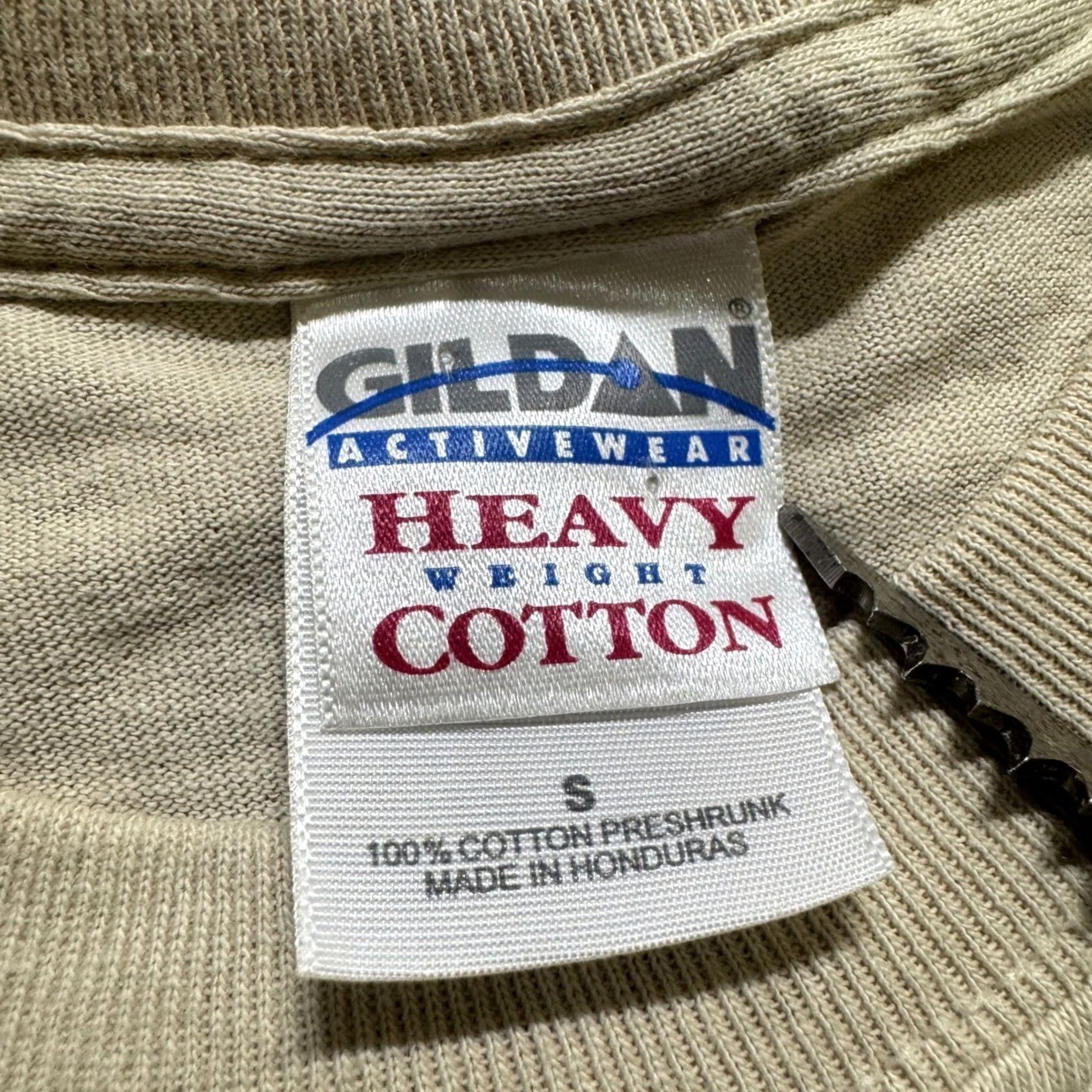 Vintage VINTAGE Gildan Heavy Cotton Jesus T-shirt S Men Beige Cream Y2K 90s Trading Post Shirt Mens Size US S / EU 44-46 / 1 - 2 Thumbnail