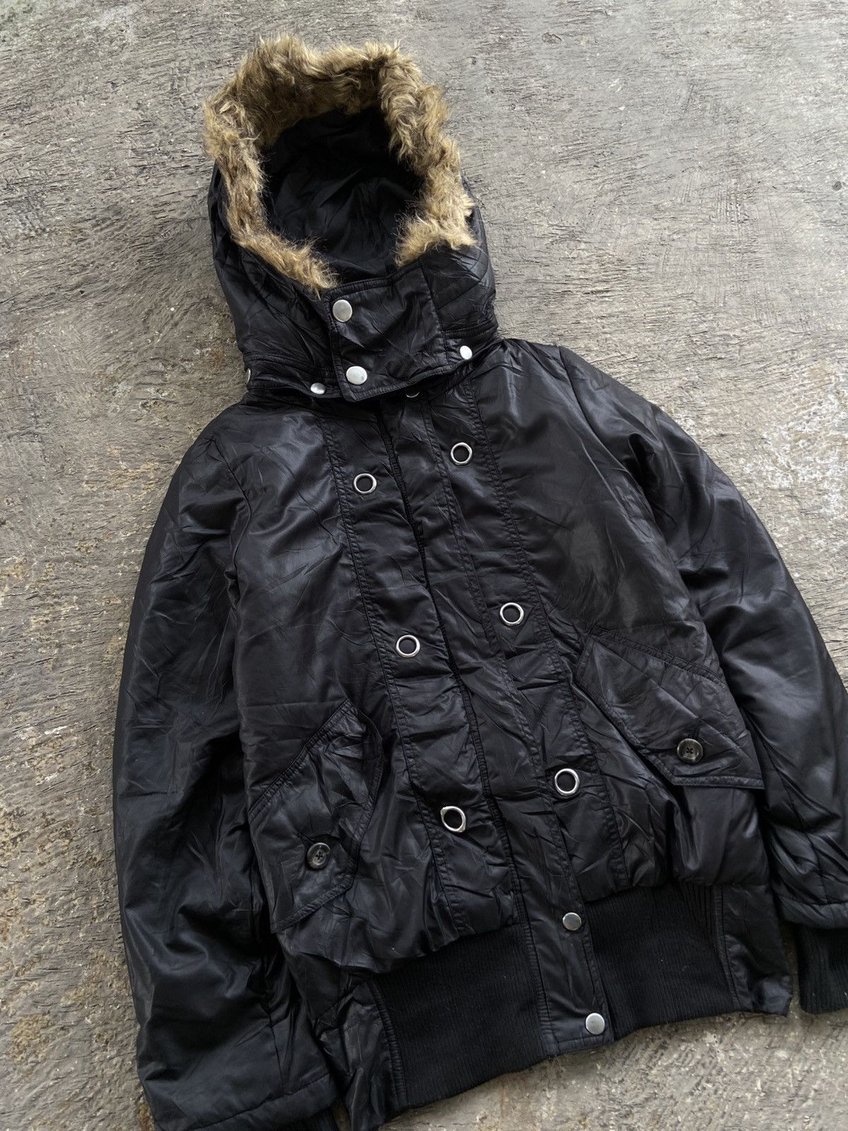 14th Addiction 2000s One Way - Vkei Apocalypse 14th Style Fur Jacket Size M / US 6-8 / IT 42-44 - 2 Thumbnail