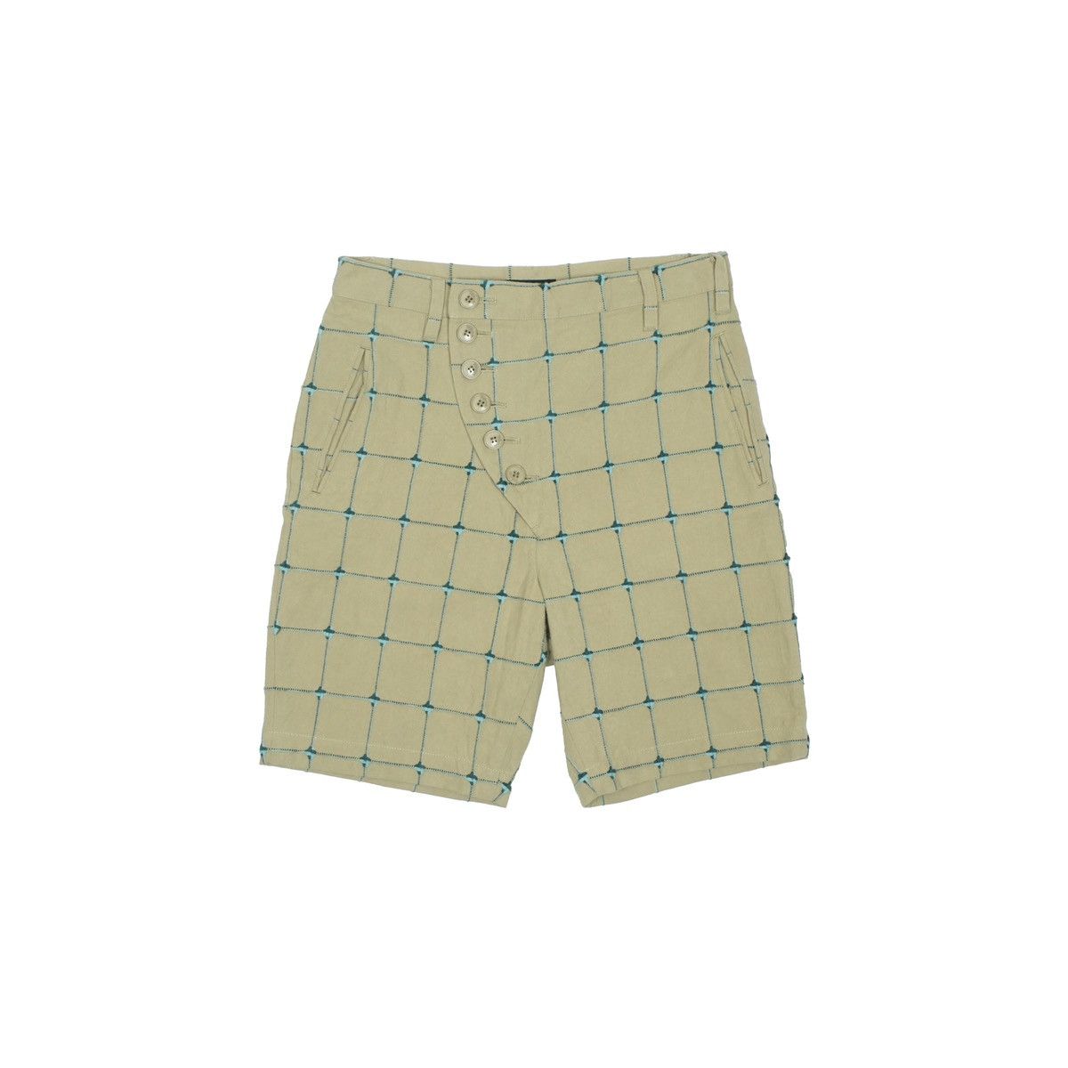 Issey Miyake *NoTariff Issey Miyake Ne-net Plaid Shorts Size 28" / US 6 / IT 42 - 2 Thumbnail