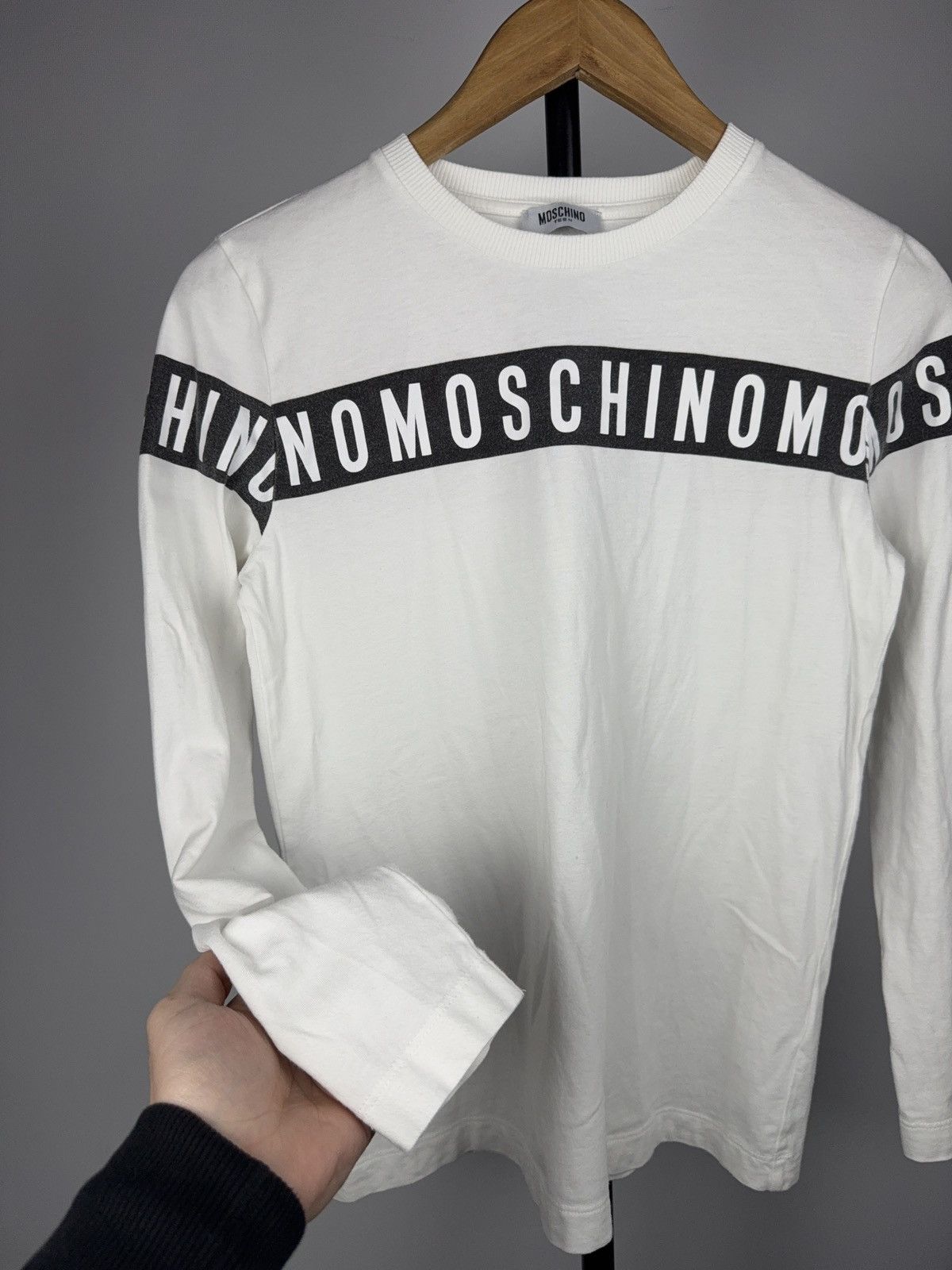 Moschino Luxury 00s Moschino Teen Logo Long Sleeve Womens XS Size XS / US 0-2 / IT 36-38 - 5 Thumbnail