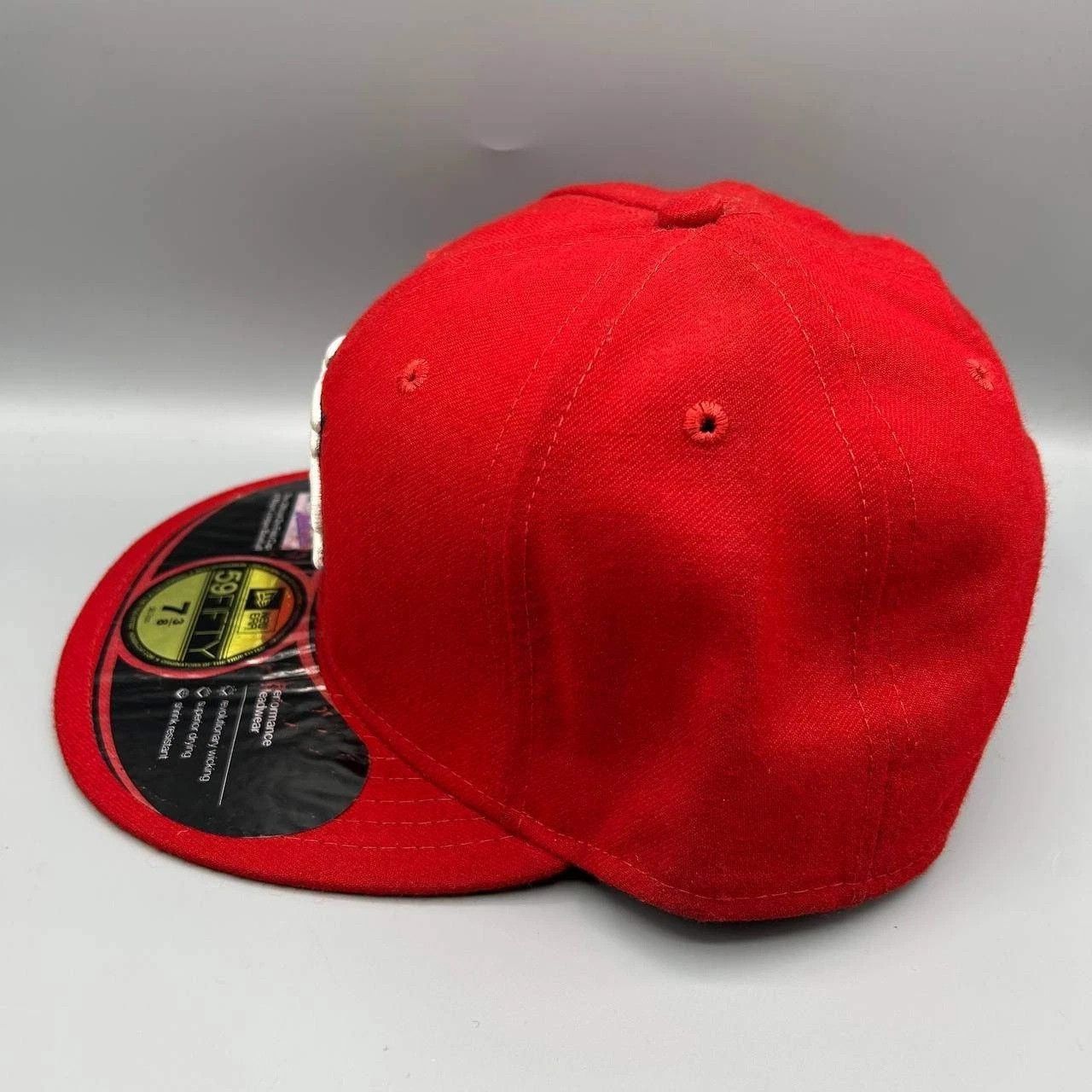New Era St. Louis Cardinals Hat Men 7 3/8 Red Embroidered Fitted Cap Size ONE SIZE - 8 Thumbnail