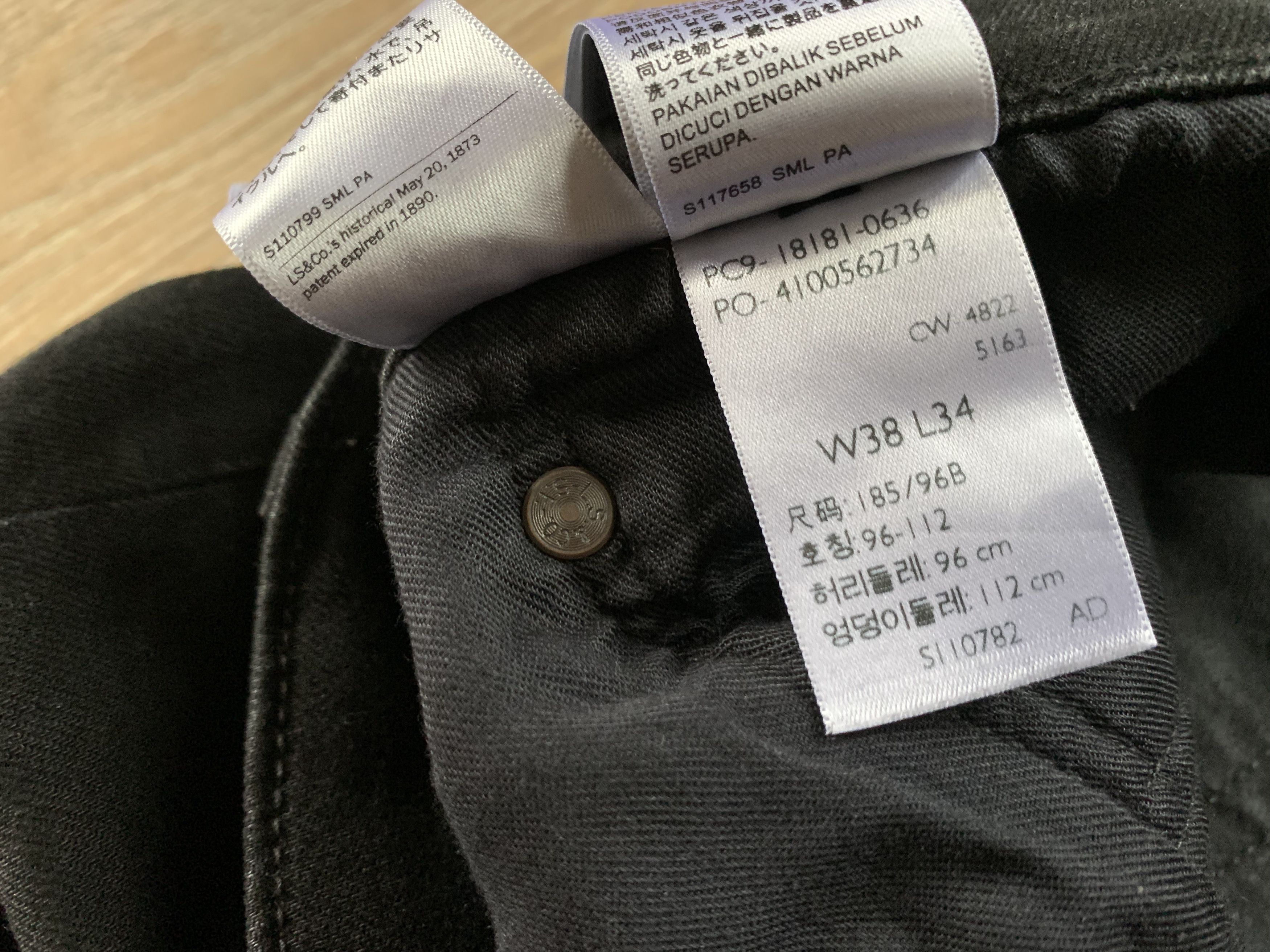 Levi's Levis Premium 541 Black Jeans Size US 38 / EU 54 - 10 Thumbnail