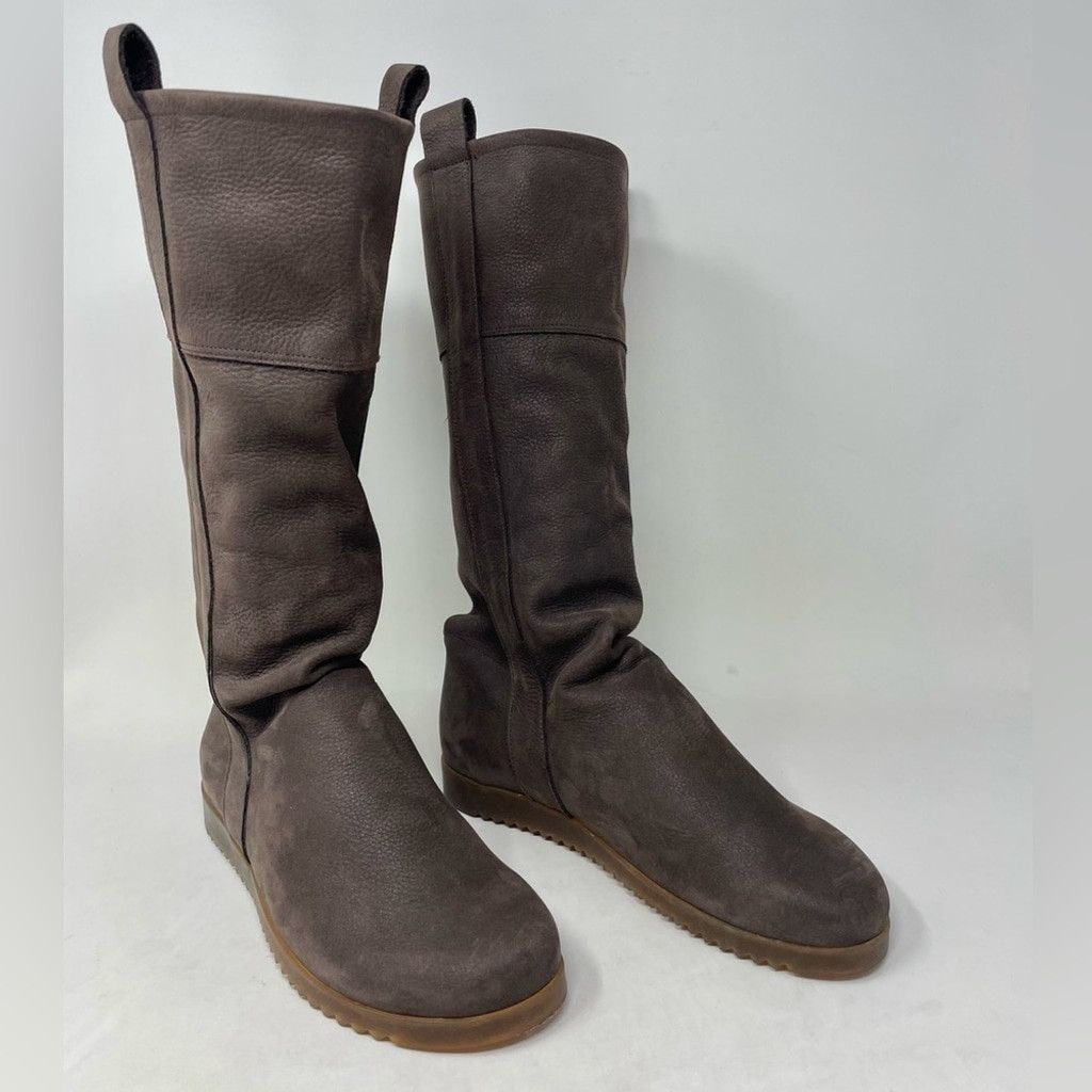 Other Arche Brown Nubuck Suede Flat Pull On Slouch Calf Boots 37 Size US 7 / IT 37 - 4 Thumbnail