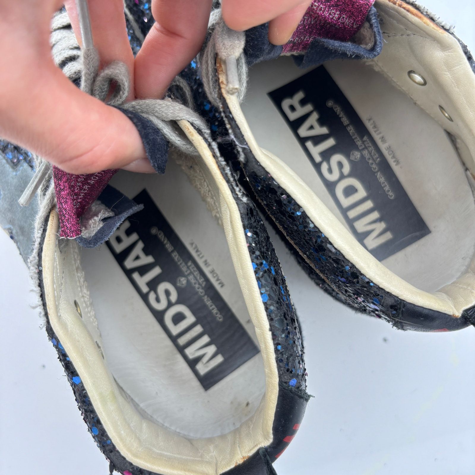 Golden Goose Golden Goose Midstar Glitter Sneakers Shoes Women's 37 US 7 Size US 7 / IT 37 - 13 Thumbnail
