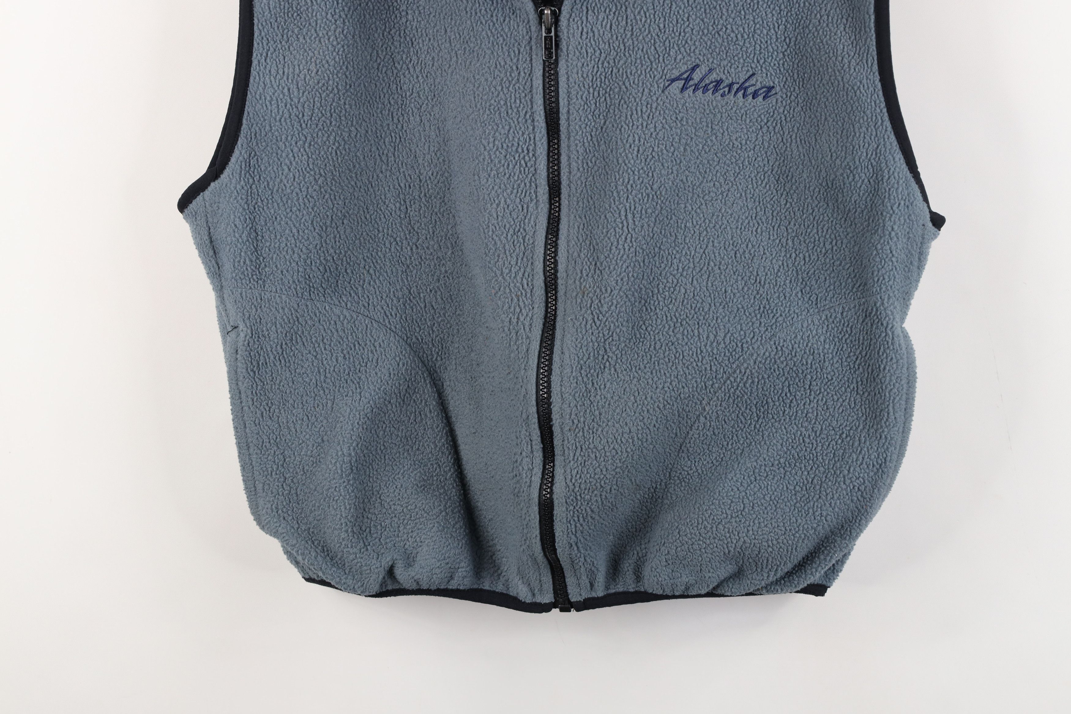 Vintage Vintage 90s Streetwear Alaska Vest Jacket Steel Blue USA Size M / US 6-8 / IT 42-44 - 3 Thumbnail