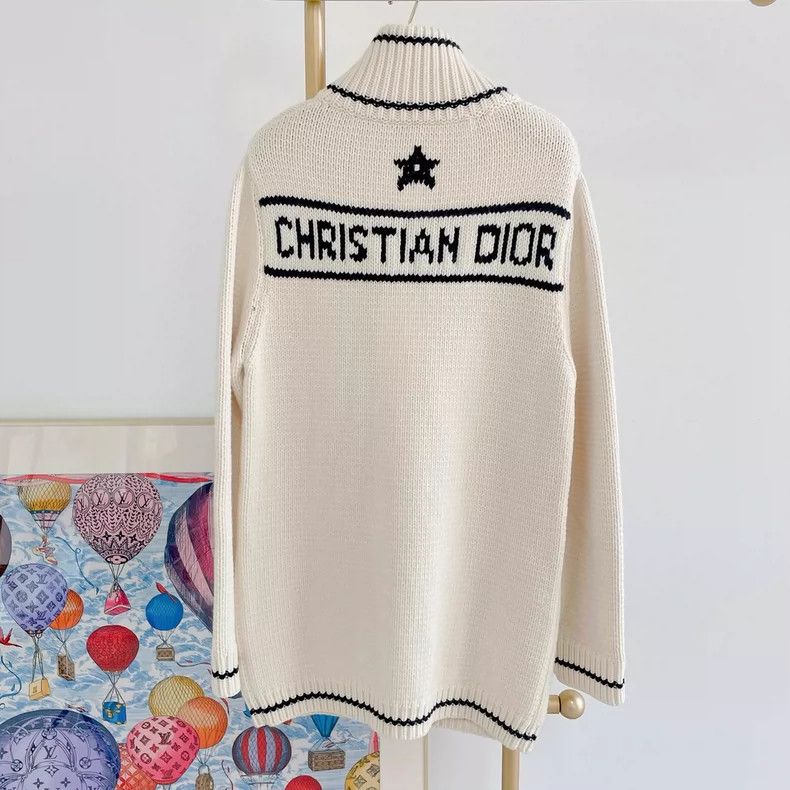 Dior Dior Beige knitted cardigancoat Size XS / US 0-2 / IT 36-38 - 2 Thumbnail