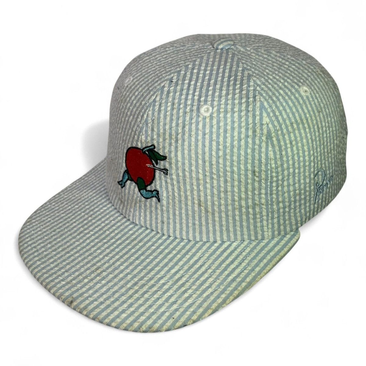 By Parra parra 6 panel unconstructed hat orange seersucker blue Size ONE SIZE - 4 Thumbnail