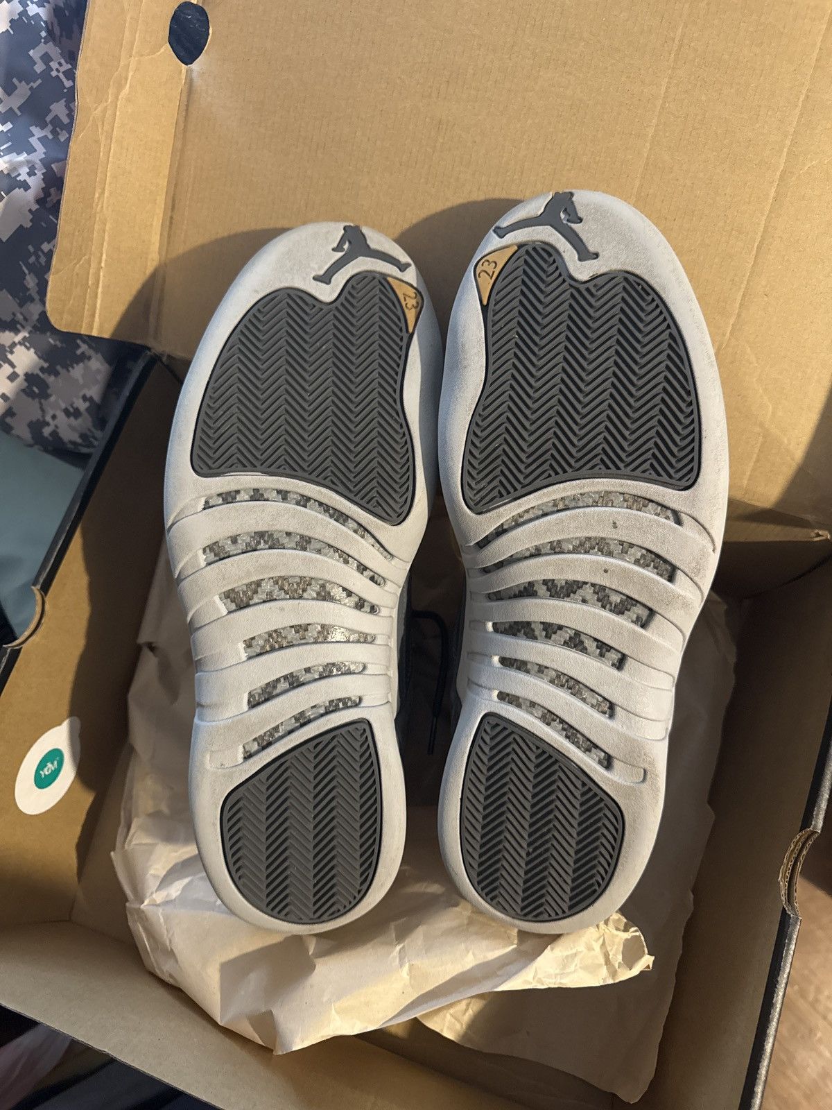 Jordan Brand Jordan 12 retro wolf grey/dark grey Size US 12 / EU 45 - 6 Thumbnail