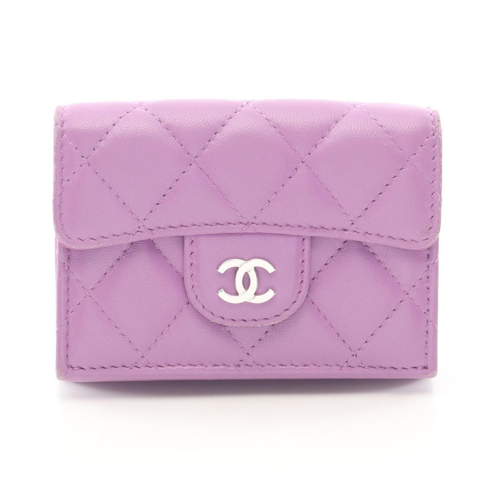Chanel Chanel Chanel Classic Small Flap Wallet Lambskin Wallet Leather Short Wallet DUTY FREE for USA Size ONE SIZE - 1 Thumbnail