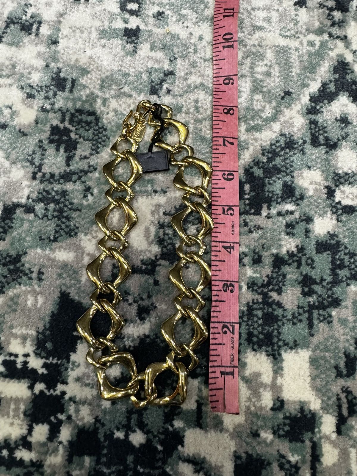 Yves Saint Laurent VINTAGE YSL YVES SAINT LAURENT NECKLACE CHAIN LINK LARGE Size ONE SIZE - 5 Thumbnail