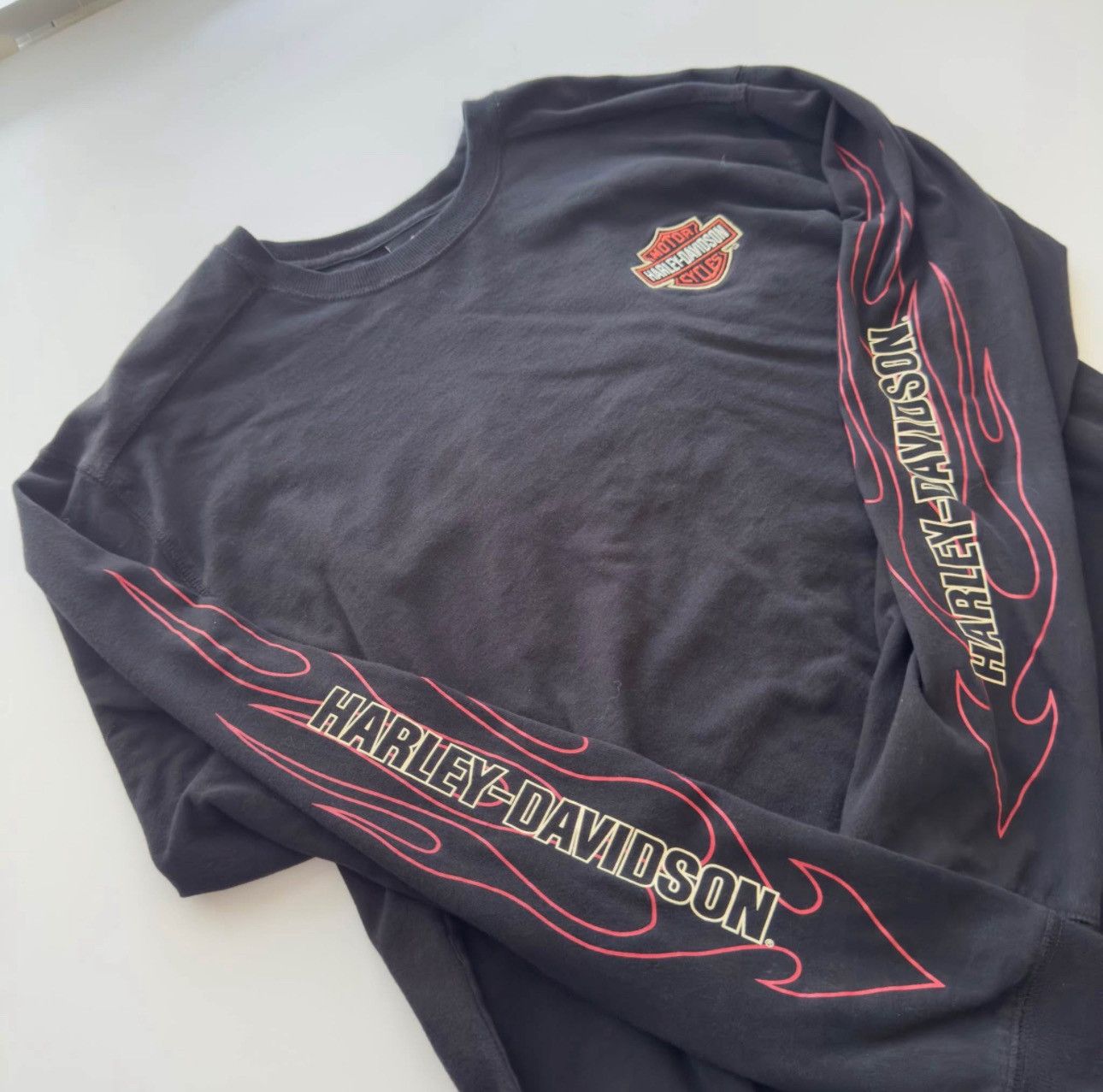 Harley Davidson Vintage 2000s Harley Davidson long sleeve Size US XL / EU 56 / 4 - 1 Thumbnail