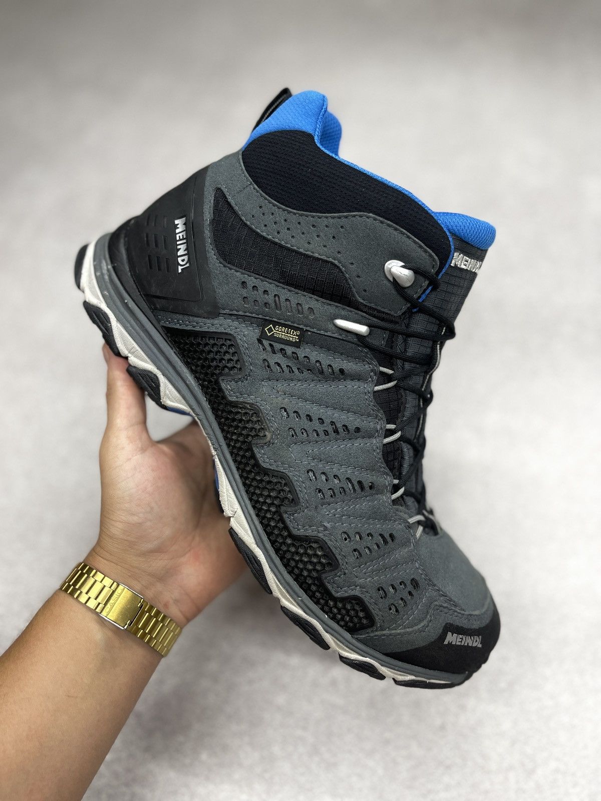 Goretex Mens Meindl X-SO 70 Mid GTX Boots Grey Outdoor Gorpcore Size US 9.5 / EU 42-43 - 1 Thumbnail
