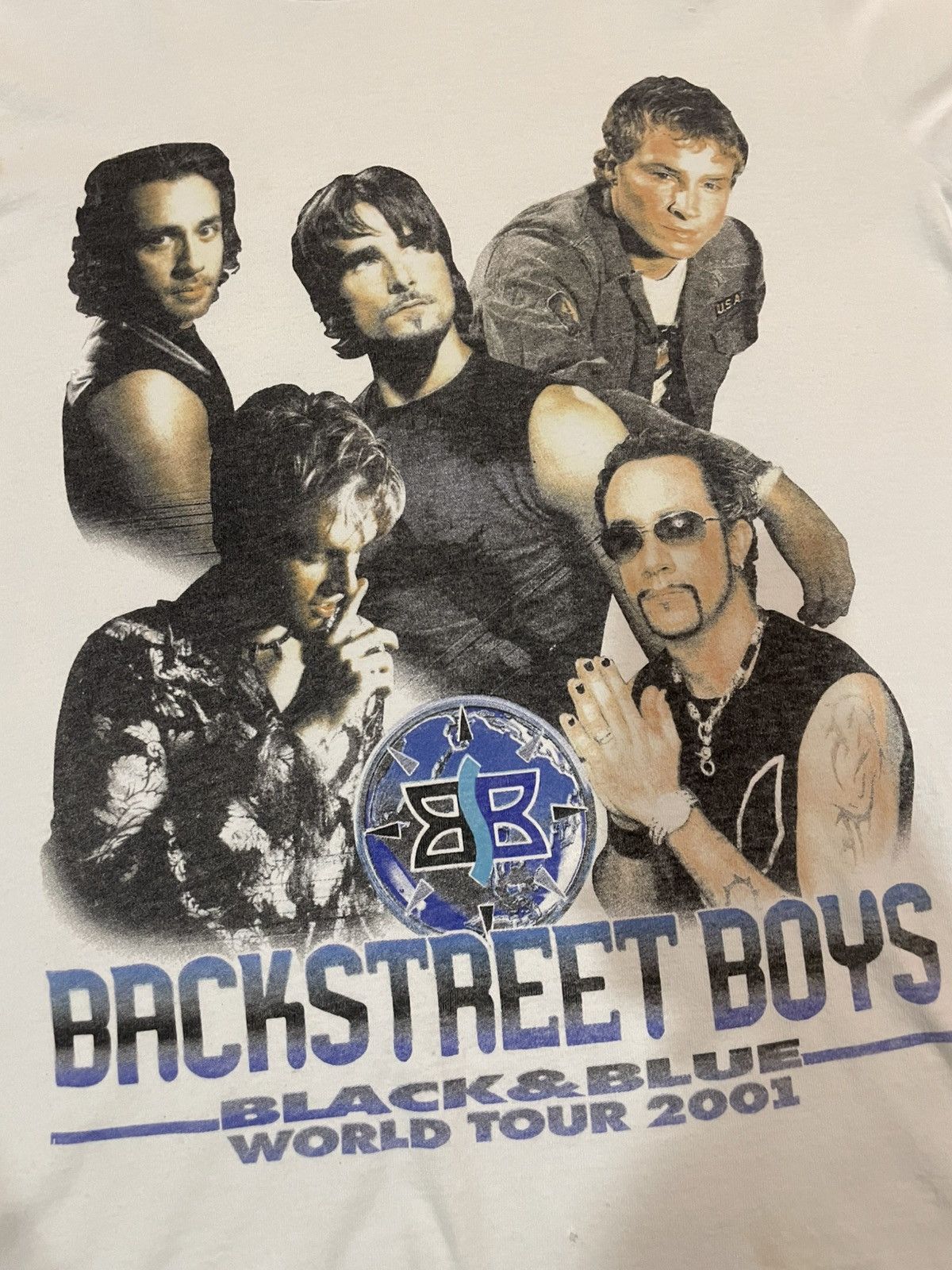 Fruit Of The Loom Vtg Backstreet boys Black&Blue world tour 2001 Size US M / EU 48-50 / 2 - 4 Thumbnail