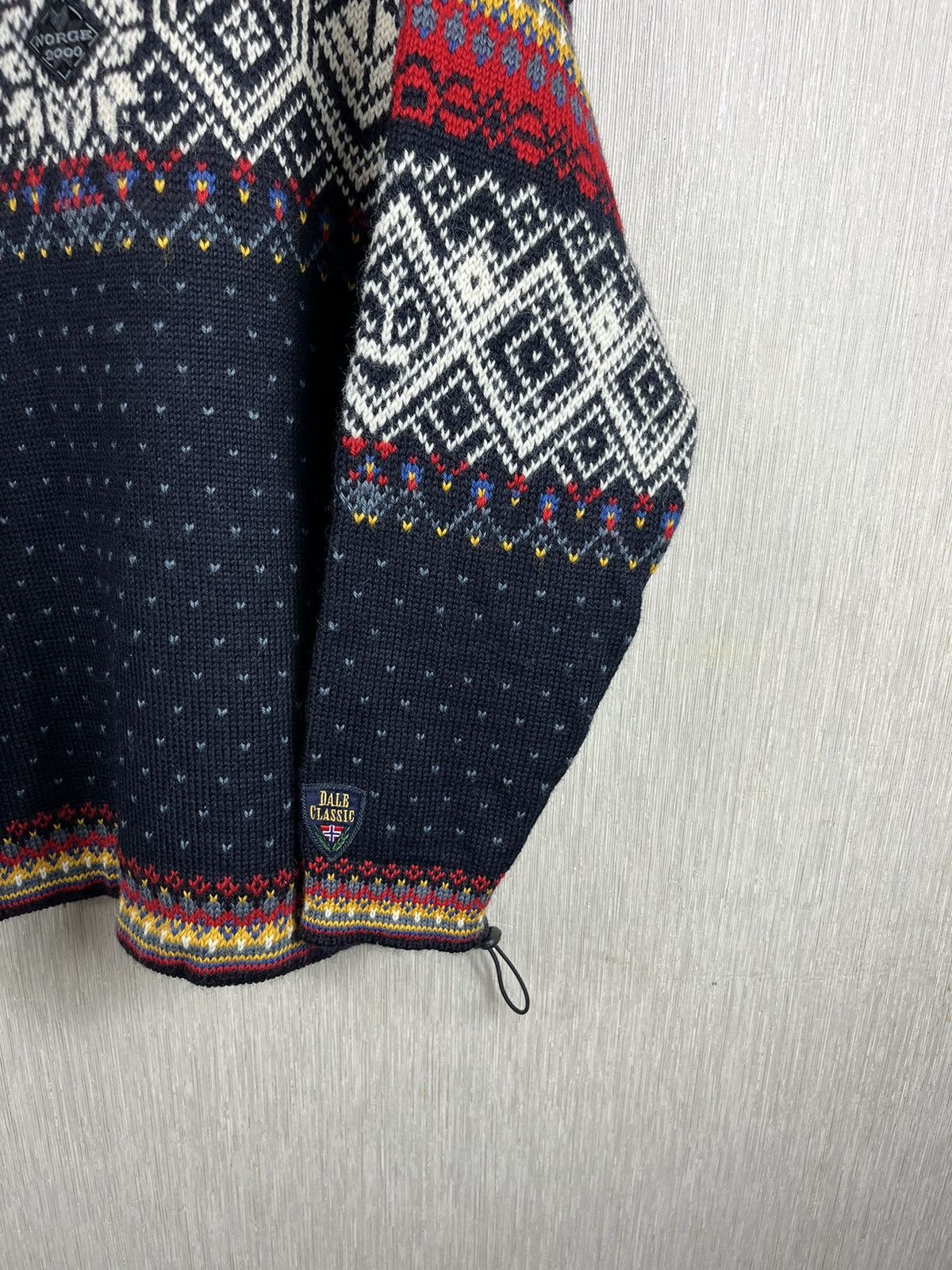 Dale Of Norway × Vintage Vintage Dale of Norway wool heavy patterned zip sweater knit Size US L / EU 52-54 / 3 - 6 Thumbnail