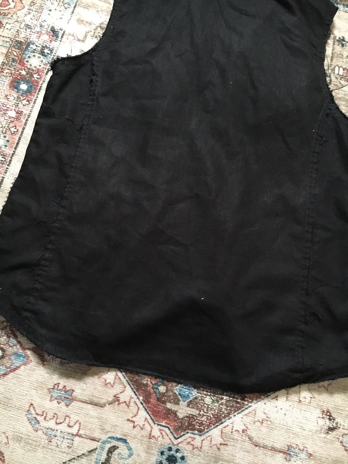 In The Attic In the attic Black Distressed linen Vest Size US L / EU 52-54 / 3 - 8 Thumbnail