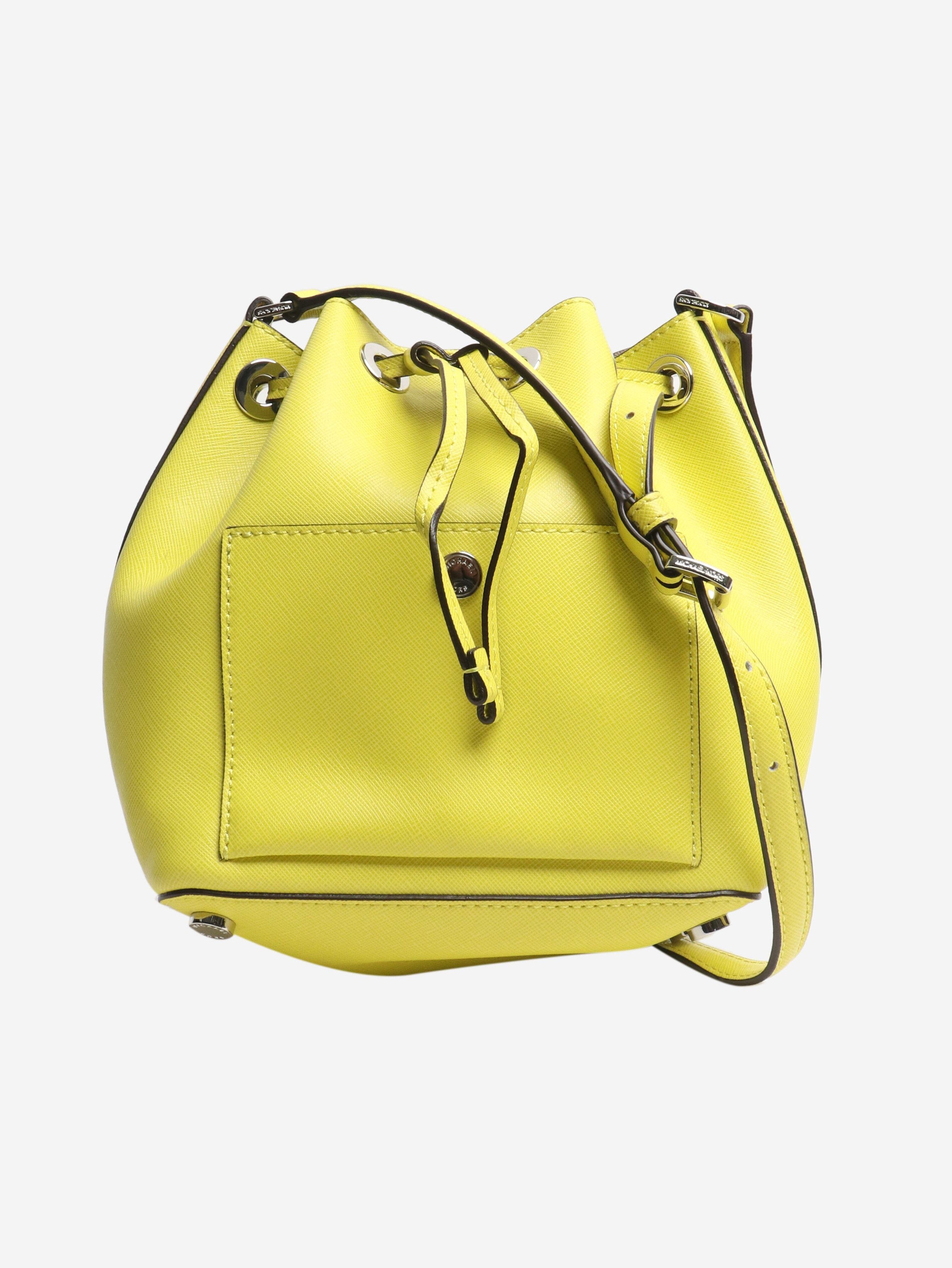 Michael Kors Neon yellow leather bucket bag Size ONE SIZE - 1 Thumbnail