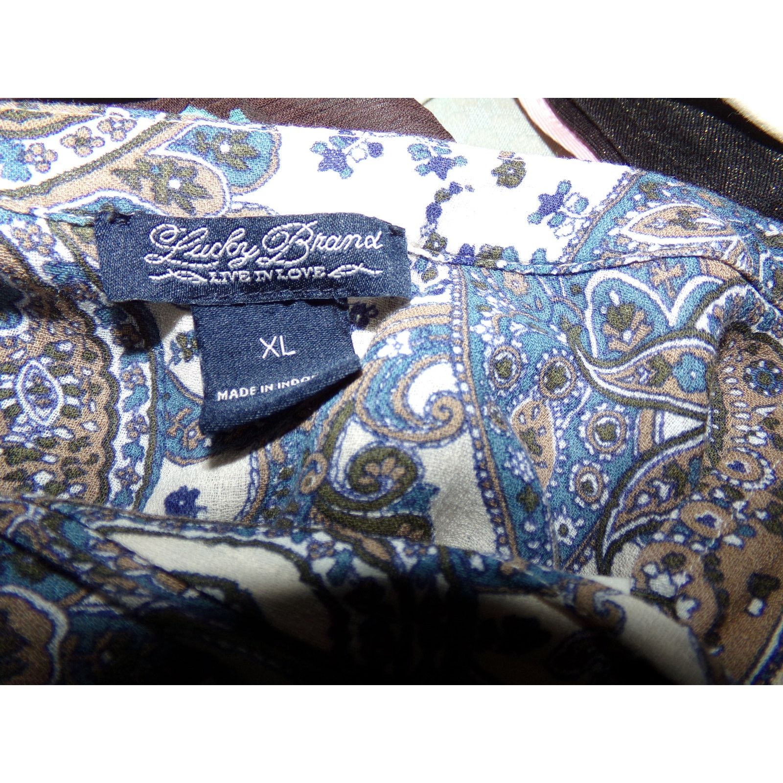 Lucky Brand Vintage Lucky Brand high low paisley tunic l/s perfect XL Size XL / US 12-14 / IT 48-50 - 4 Thumbnail