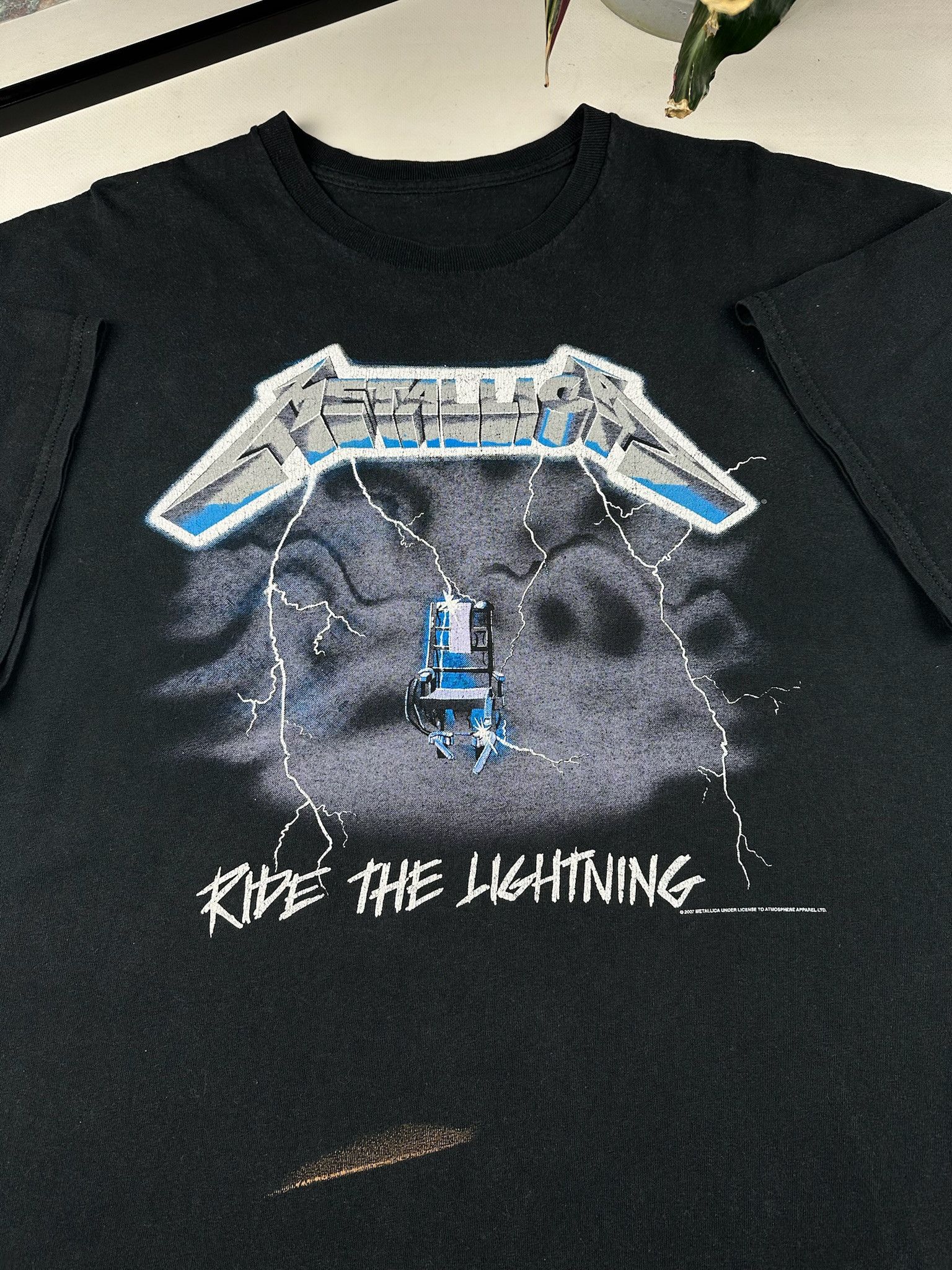 Vintage Vintage Metallica "ride the lighting" T-shirt Size US M / EU 48-50 / 2 - 3 Thumbnail