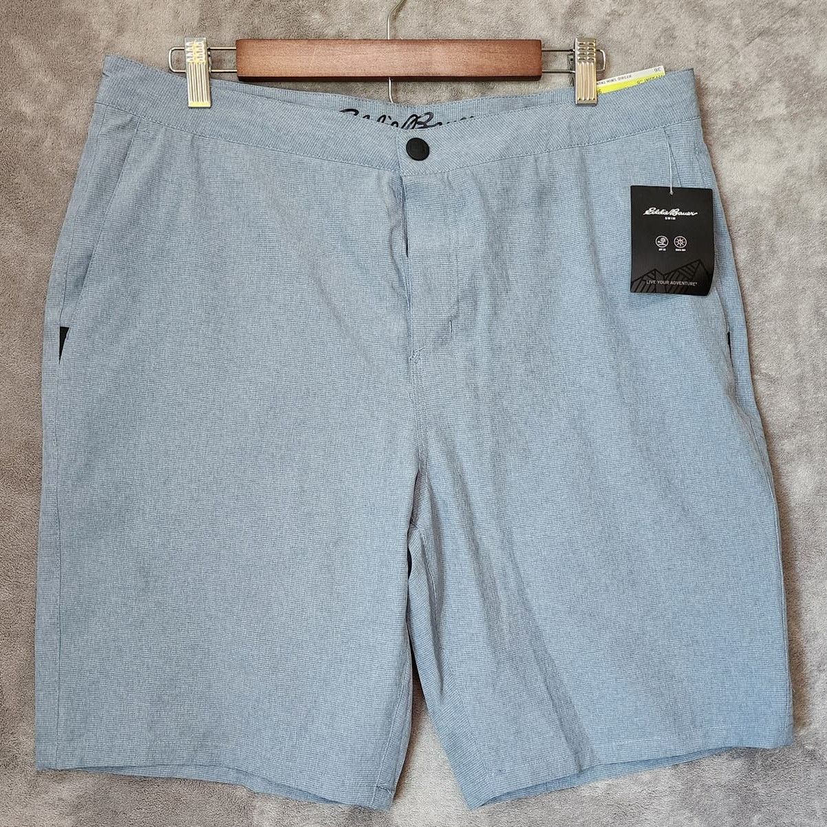 Eddie Bauer Eddie Bauer Hybrid Swim Trunks Chambray Blue Size 36 Size US 36 / EU 52 - 1 Thumbnail