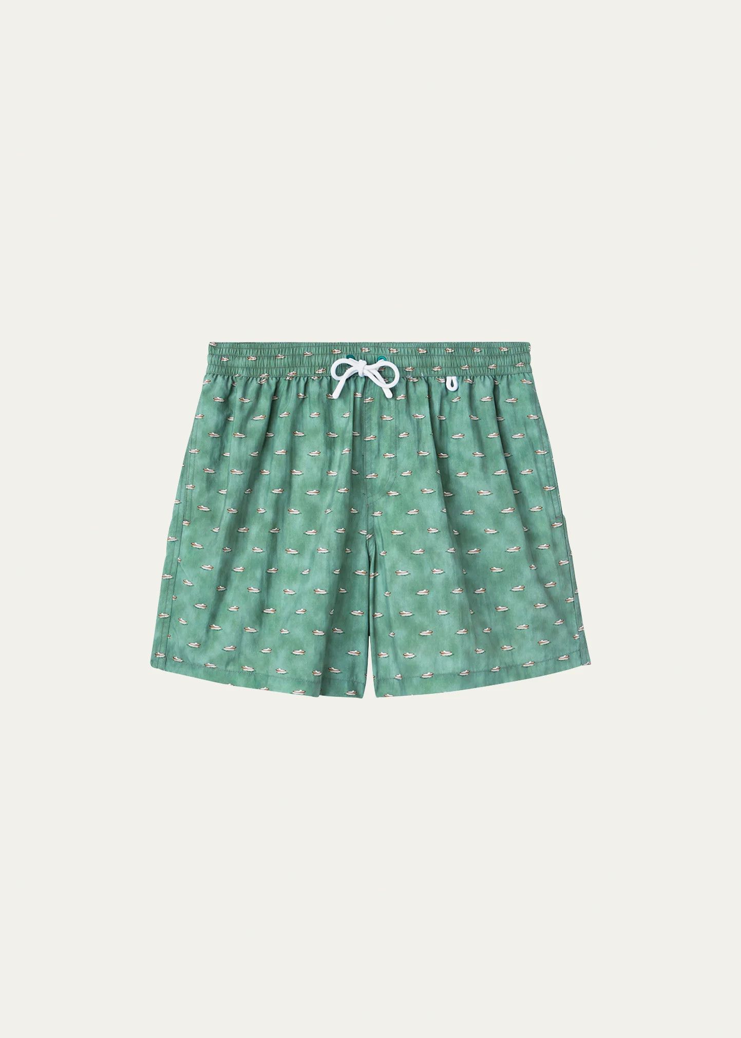 Loro Piana o1srvl11e1024 Bay Swim Trunk in Green Size US 30 / EU 46 - 1 Thumbnail