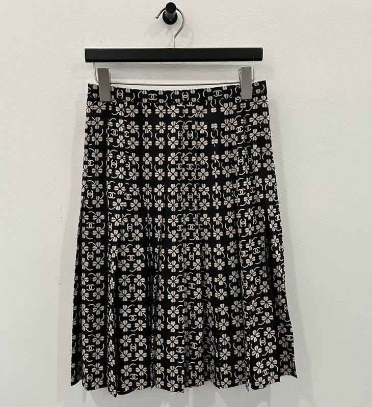 Chanel Chanel Pink Silk Midi Skirt 0089 Size 34" / US 12 / IT 48 - 1 Thumbnail