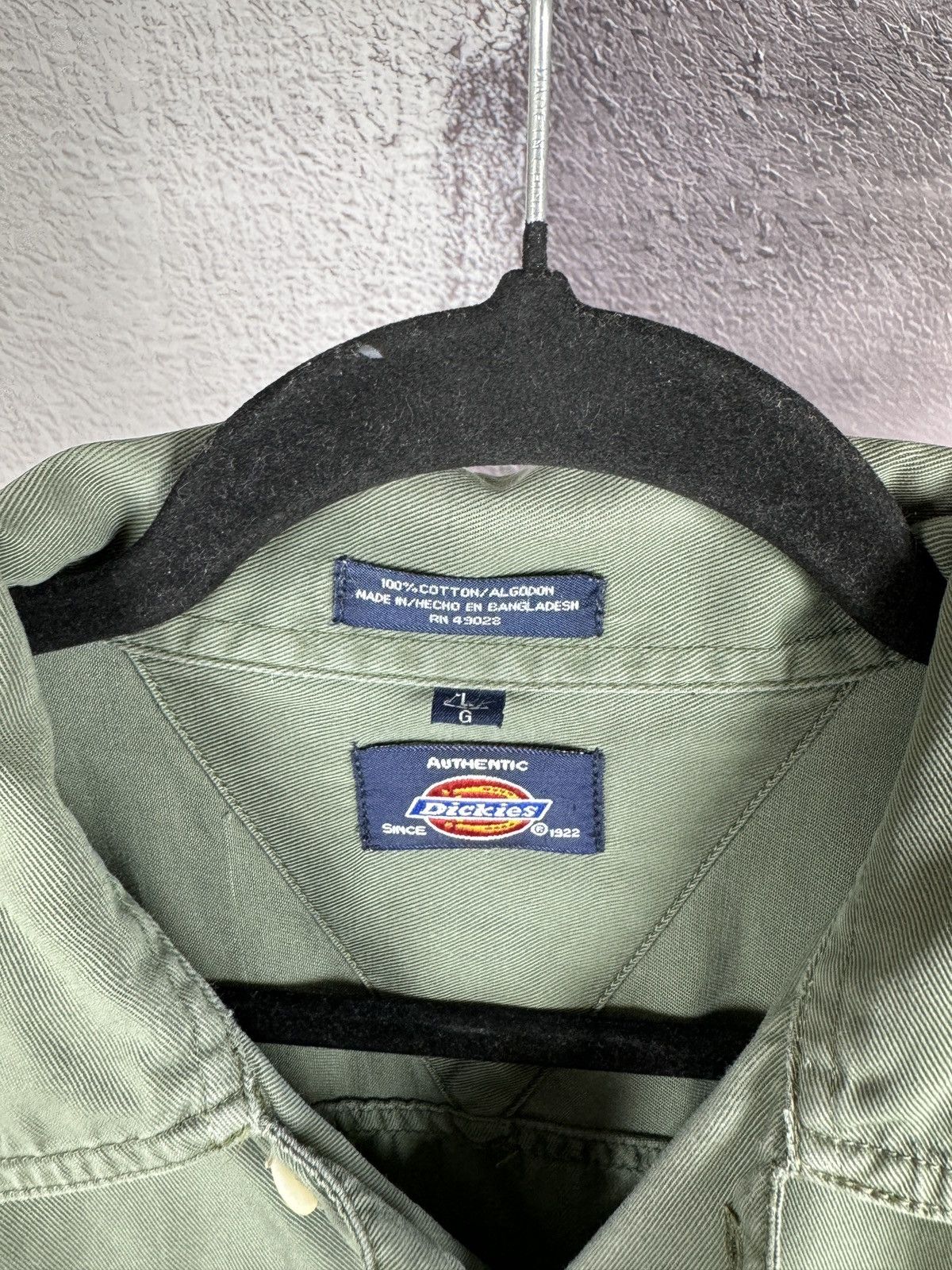 Dickies × Vintage Dickies vintage rare logo workwear short sleeve shirt chore Size US L / EU 52-54 / 3 - 6 Thumbnail