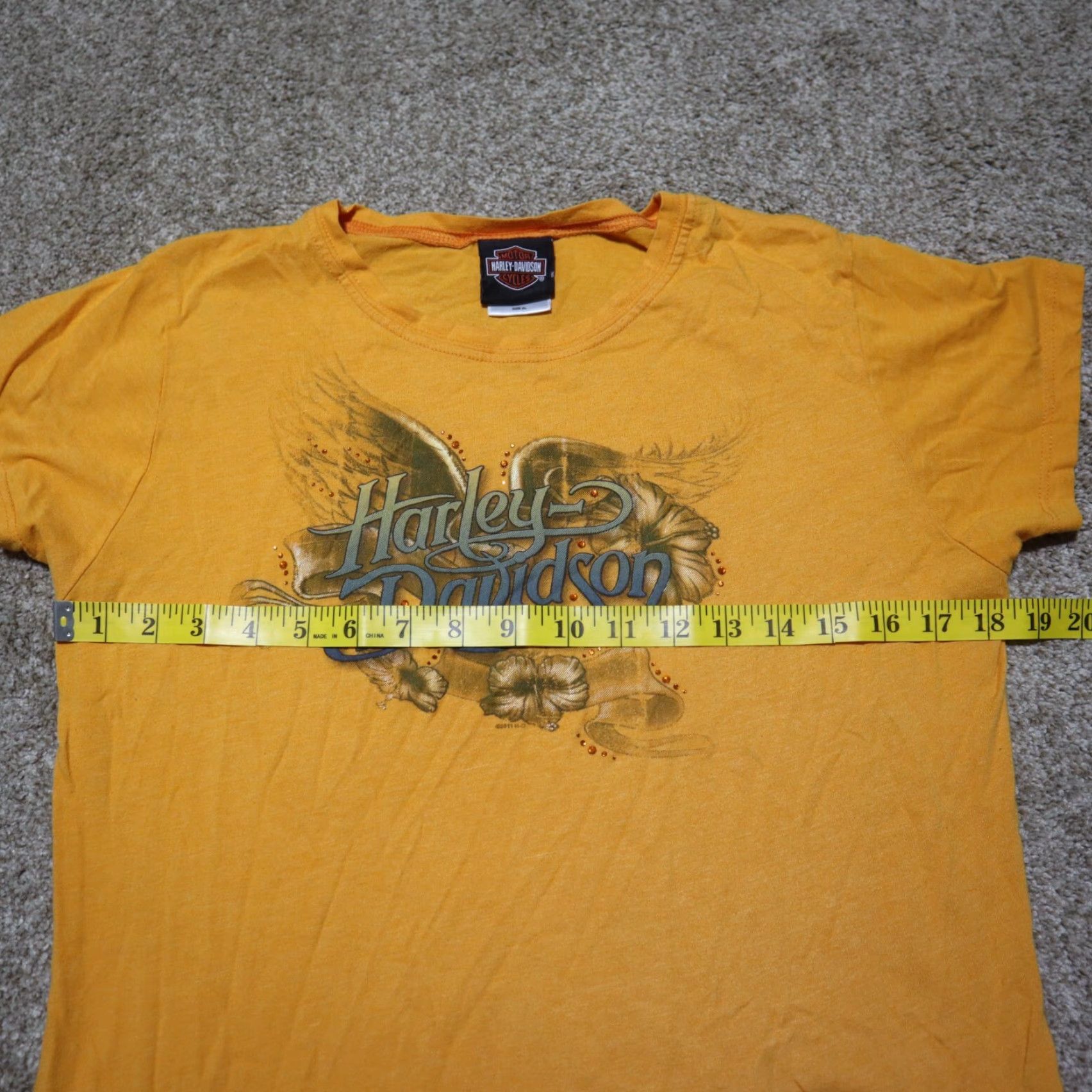 Harley Davidson Harley-Davidson Shirt Women XL Orange T-Shirt Motorcycle Virginia 90s? Size XL / US 12-14 / IT 48-50 - 6 Thumbnail