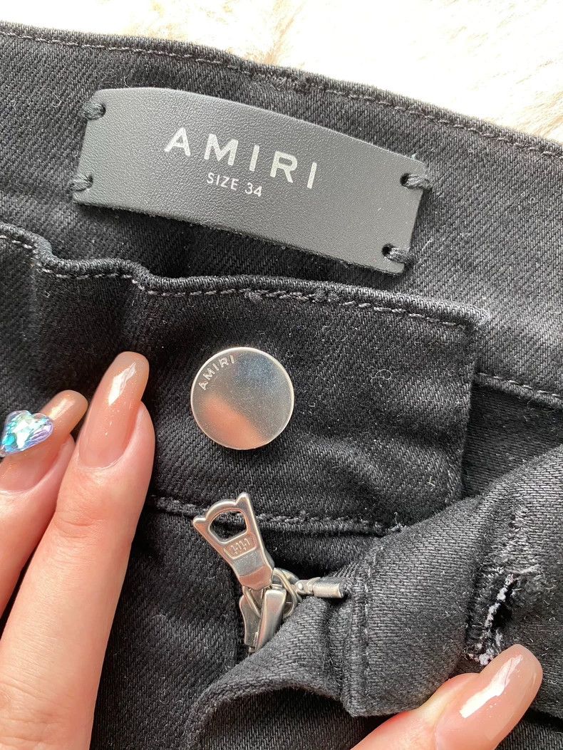 Amiri Amiri Black Leather Patchwork MX1 Jean Size US 34 / EU 50 - 6 Thumbnail