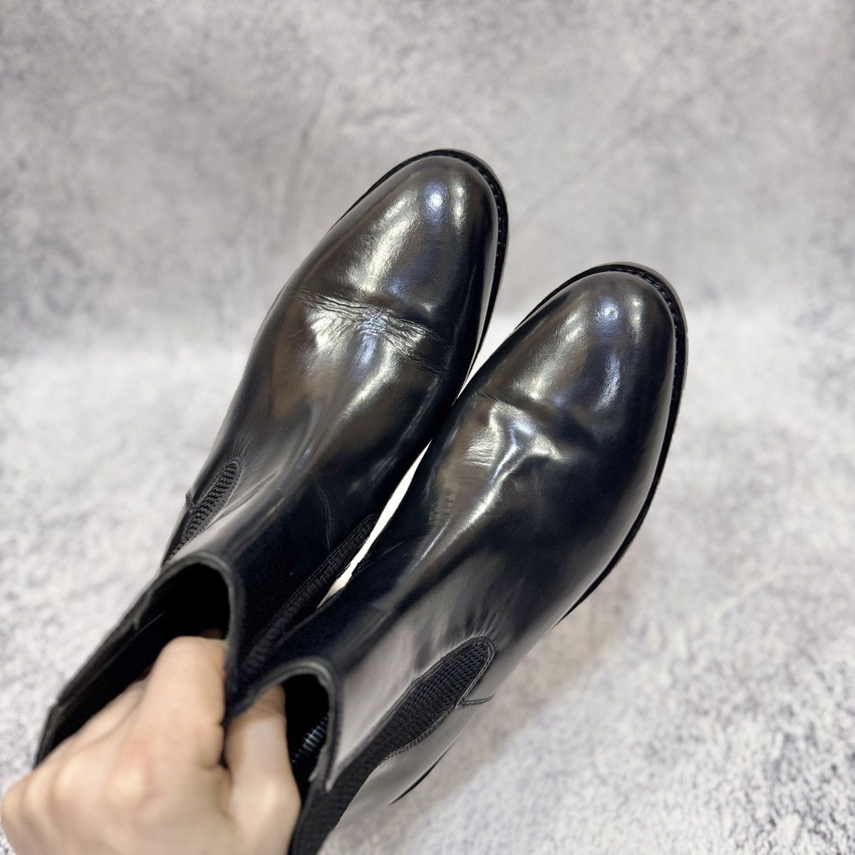 Handmade Samuel Windsor Black Welted Chelsea Boots UK11 US12 EU45 Size US 12 / EU 45 - 10 Thumbnail