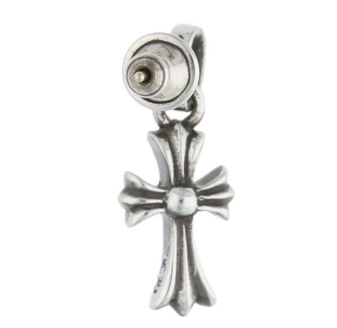 Chrome Hearts Chrome Hearts Baby Fat PAVE Emerald Silver Earring Size ONE SIZE - 2 Thumbnail