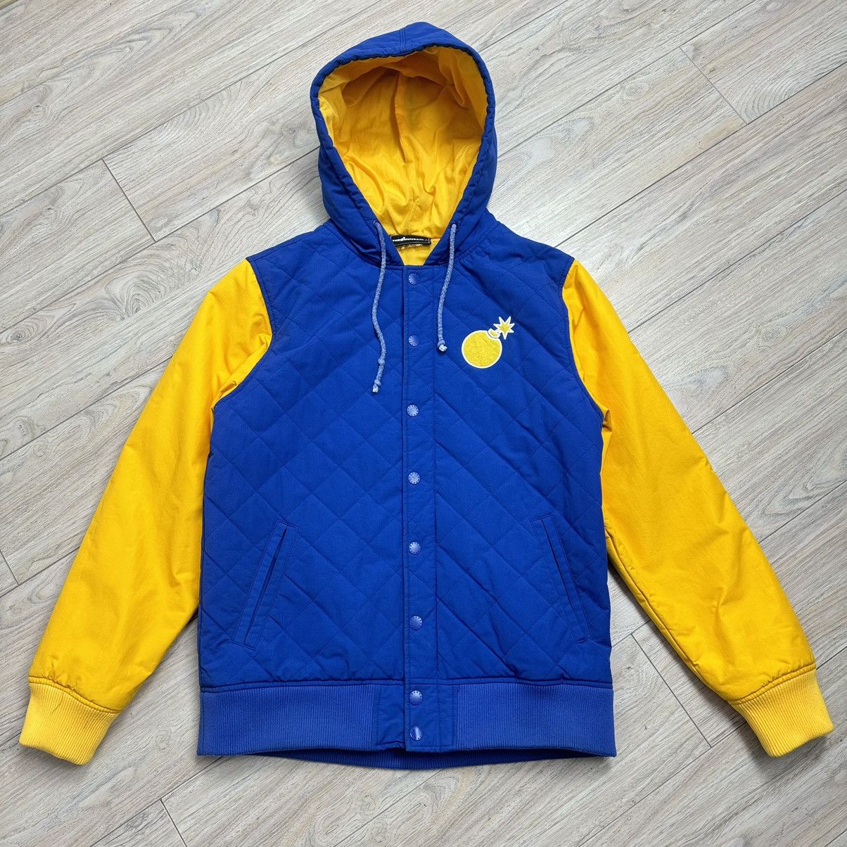 The Hundreds The Hundreds Vintage Hooded Quilted Varsity Bomber Jacket Size US L / EU 52-54 / 3 - 1 Thumbnail