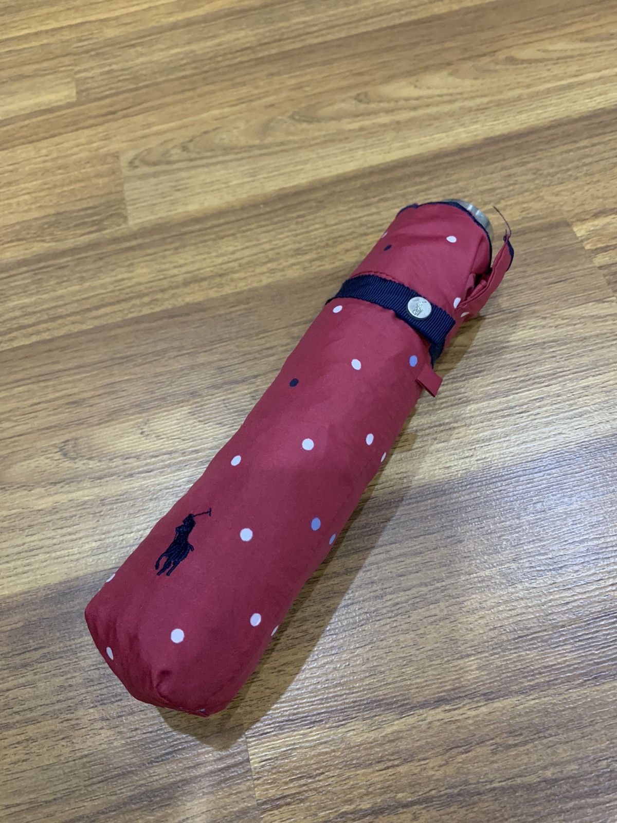 Polo Ralph Lauren × Vintage POLO RALPH LAUREN POLKADOTS PRINT FOLDING UMBRELLA Size 38 - 10 Thumbnail