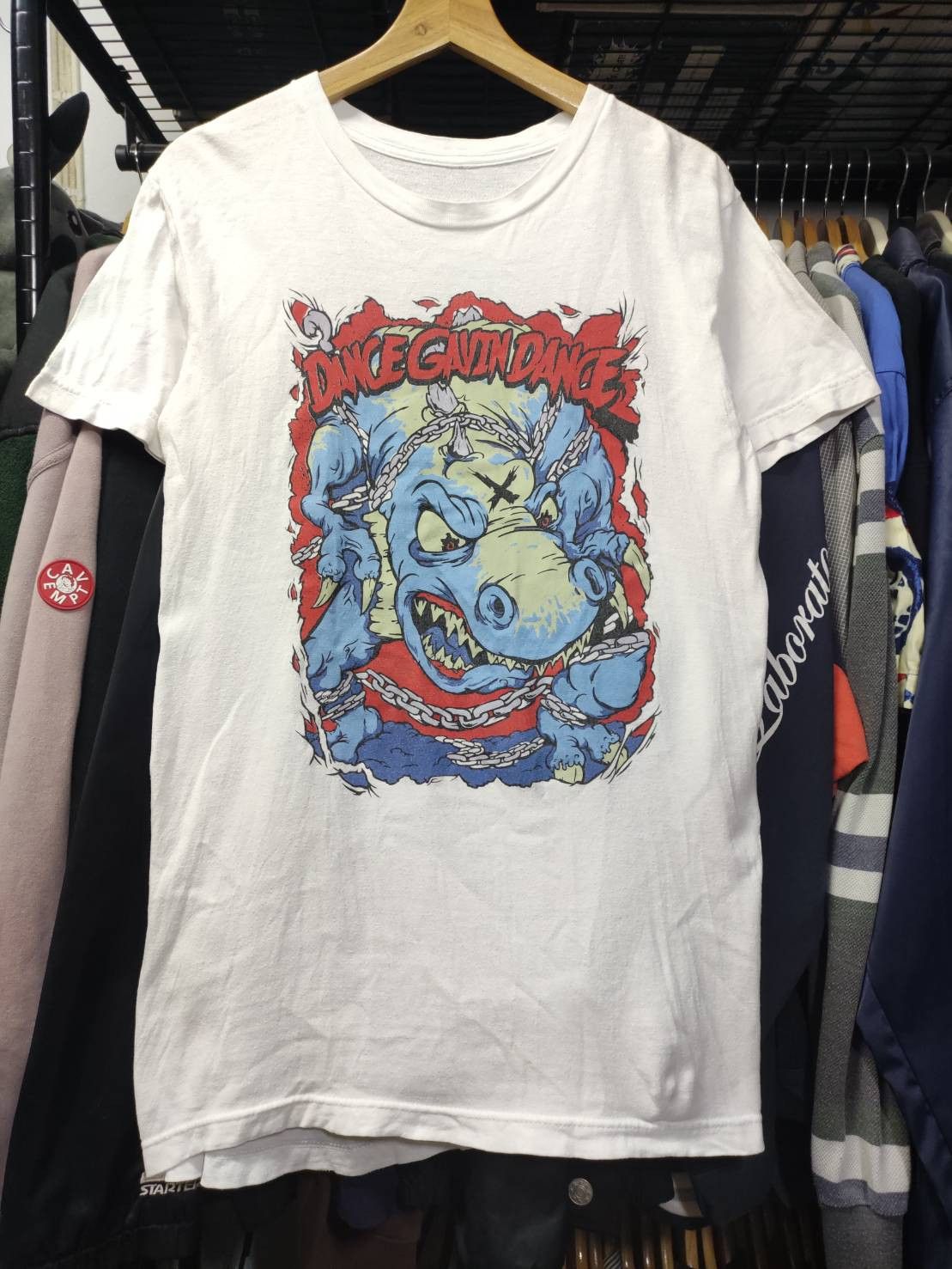 Band Tees Vtg 00's Dance Gavin Dance Band " Dinosaur " T-Shirt Size US M / EU 48-50 / 2 - 2 Thumbnail